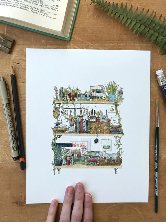 The Artist's Shelves Giclée Print
