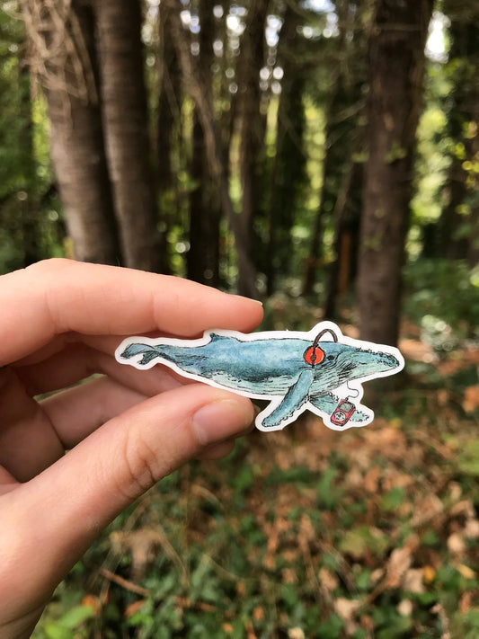 Edwin the Musical Whale Sticker