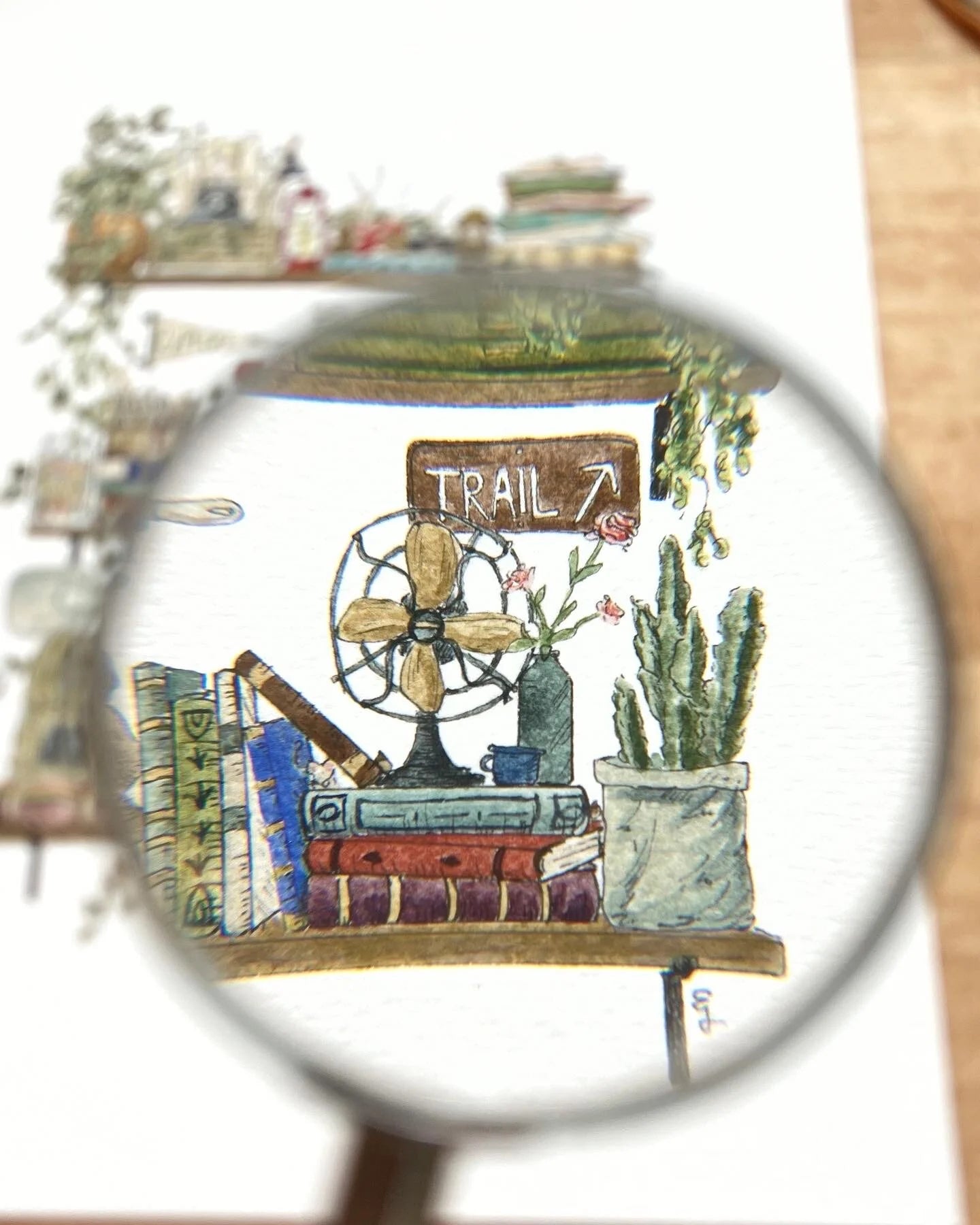 The Park Ranger Shelves Giclée Print