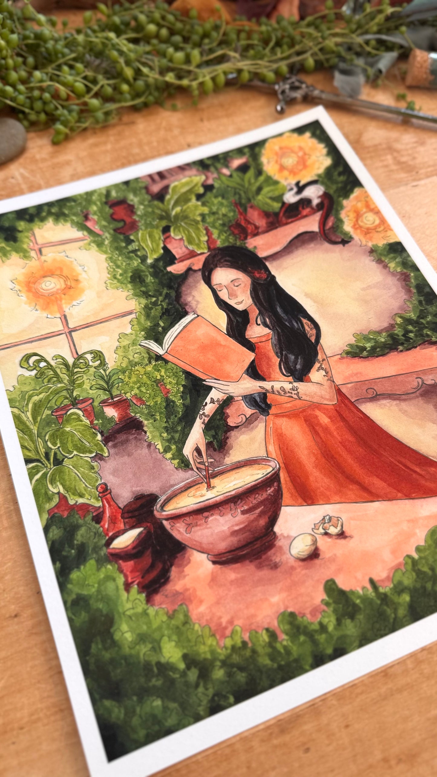 Reading Transports You: Cozy Fantasy Giclée Print