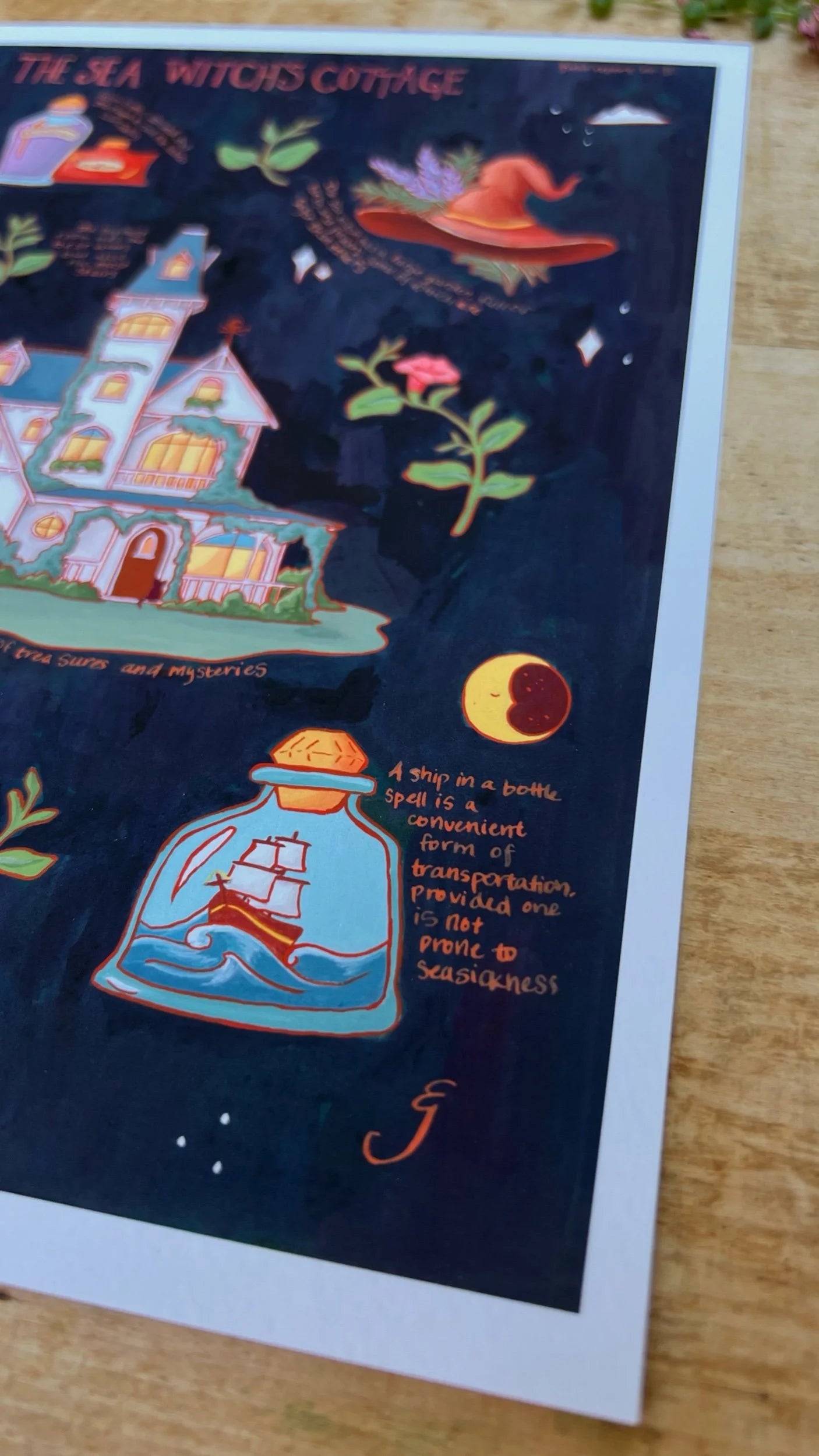 The Sea Witch's Cottage Field Report Giclée Print