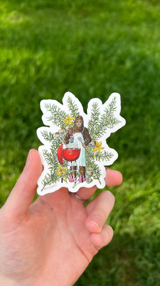 Summer Squatch Sticker