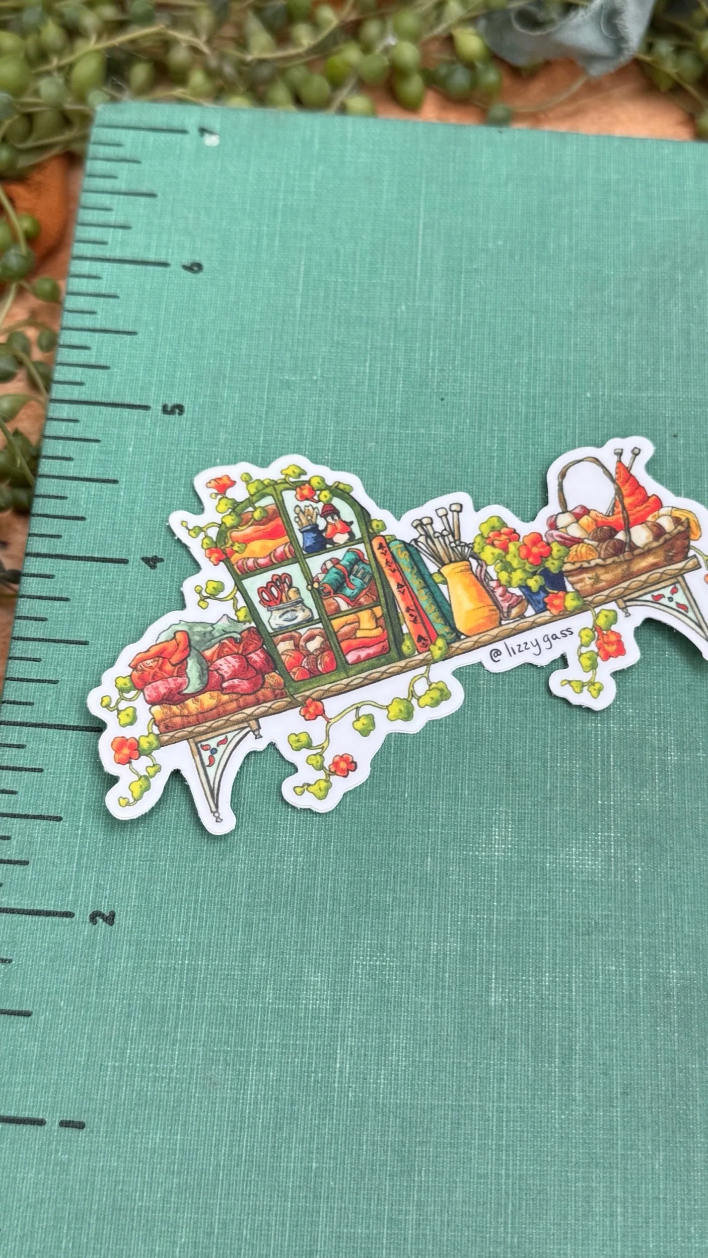 The Mini Fiber Artist's Shelf Sticker