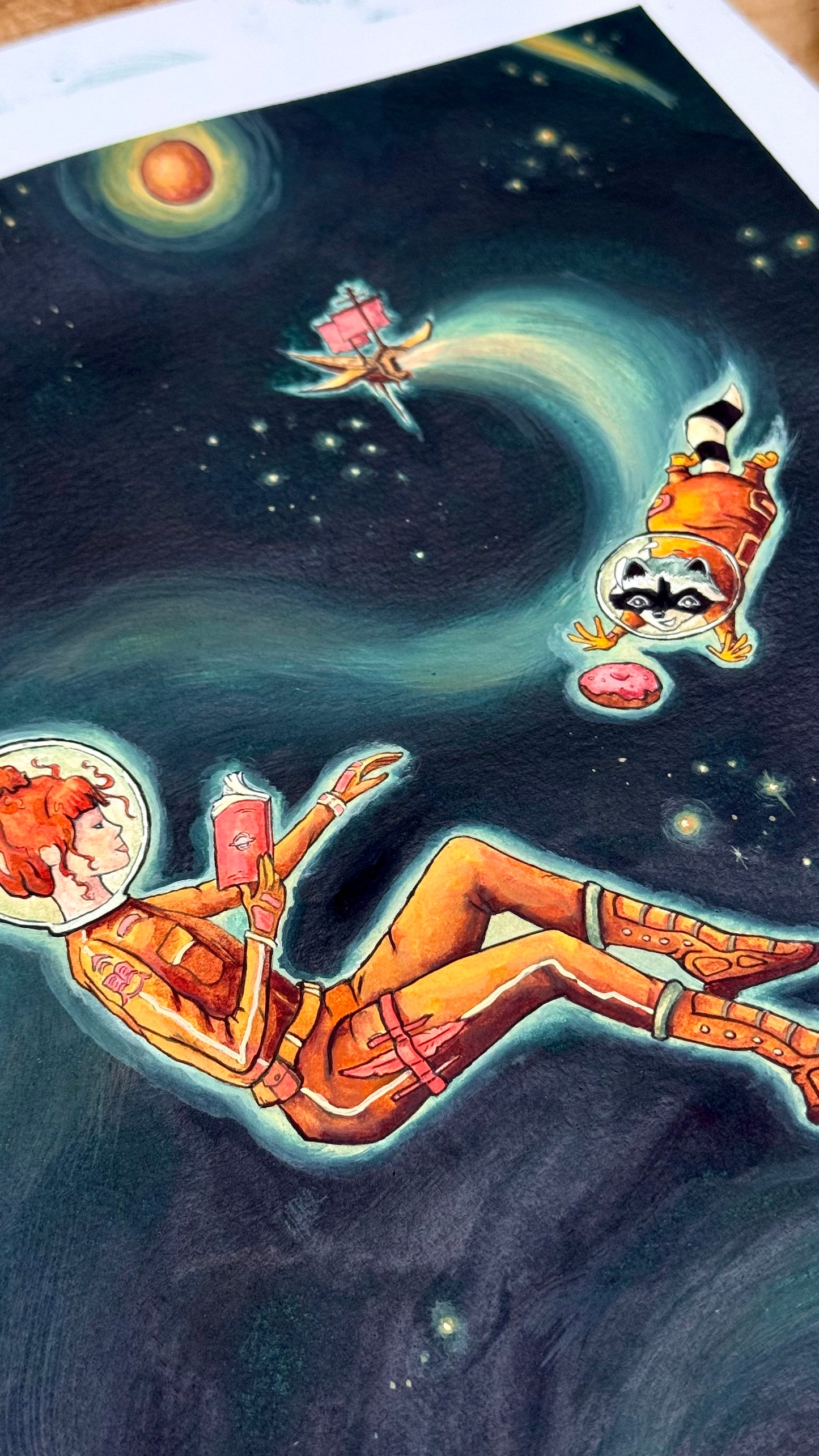 Original Reading Transports You: Sci-Fi Illustration