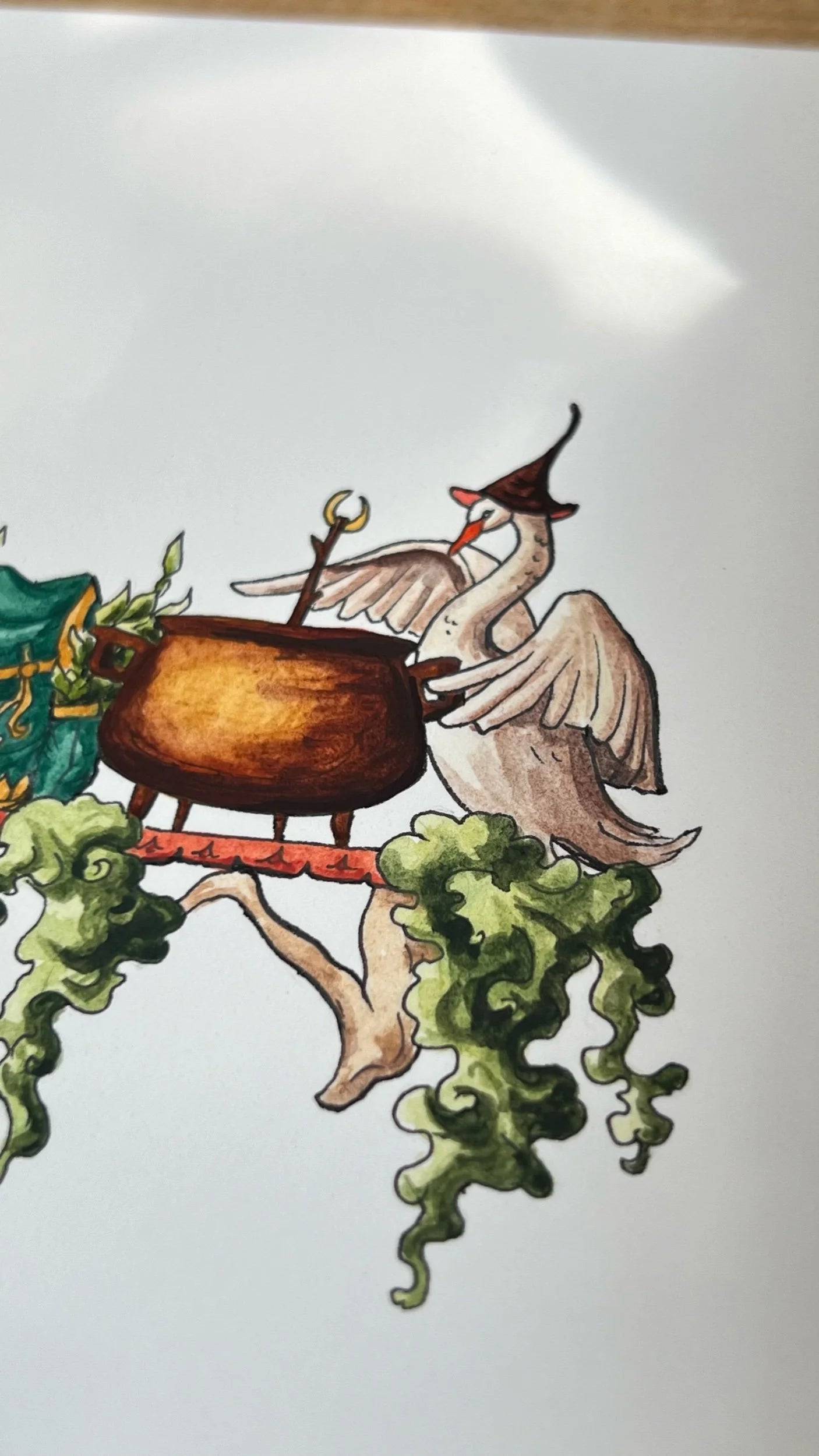 Original Mini Fairy Witch's Shelf Illustration