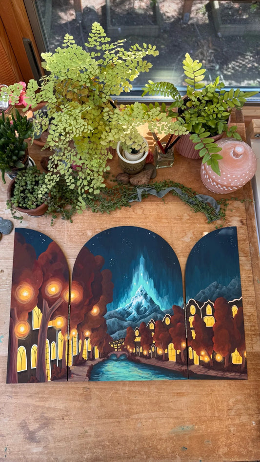 A Court of Thorns and Roses Original Painting