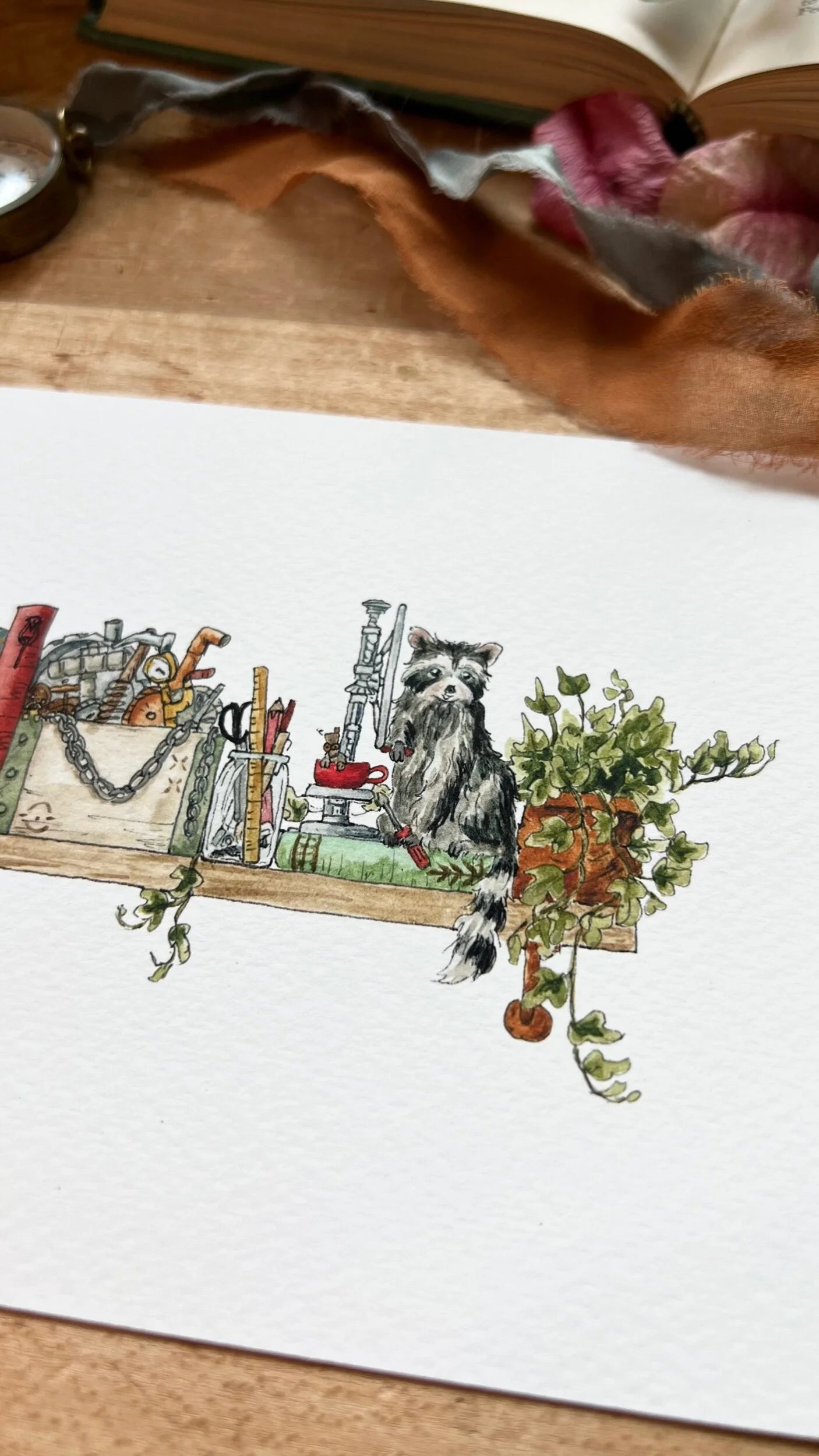 The Mini Inventor's Shelf Giclée Print