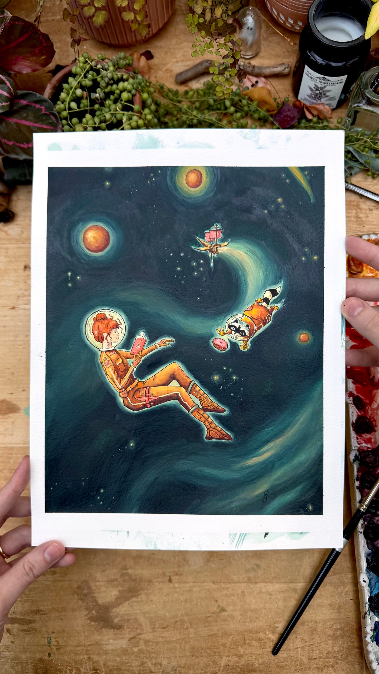 Original Reading Transports You: Sci-Fi Illustration