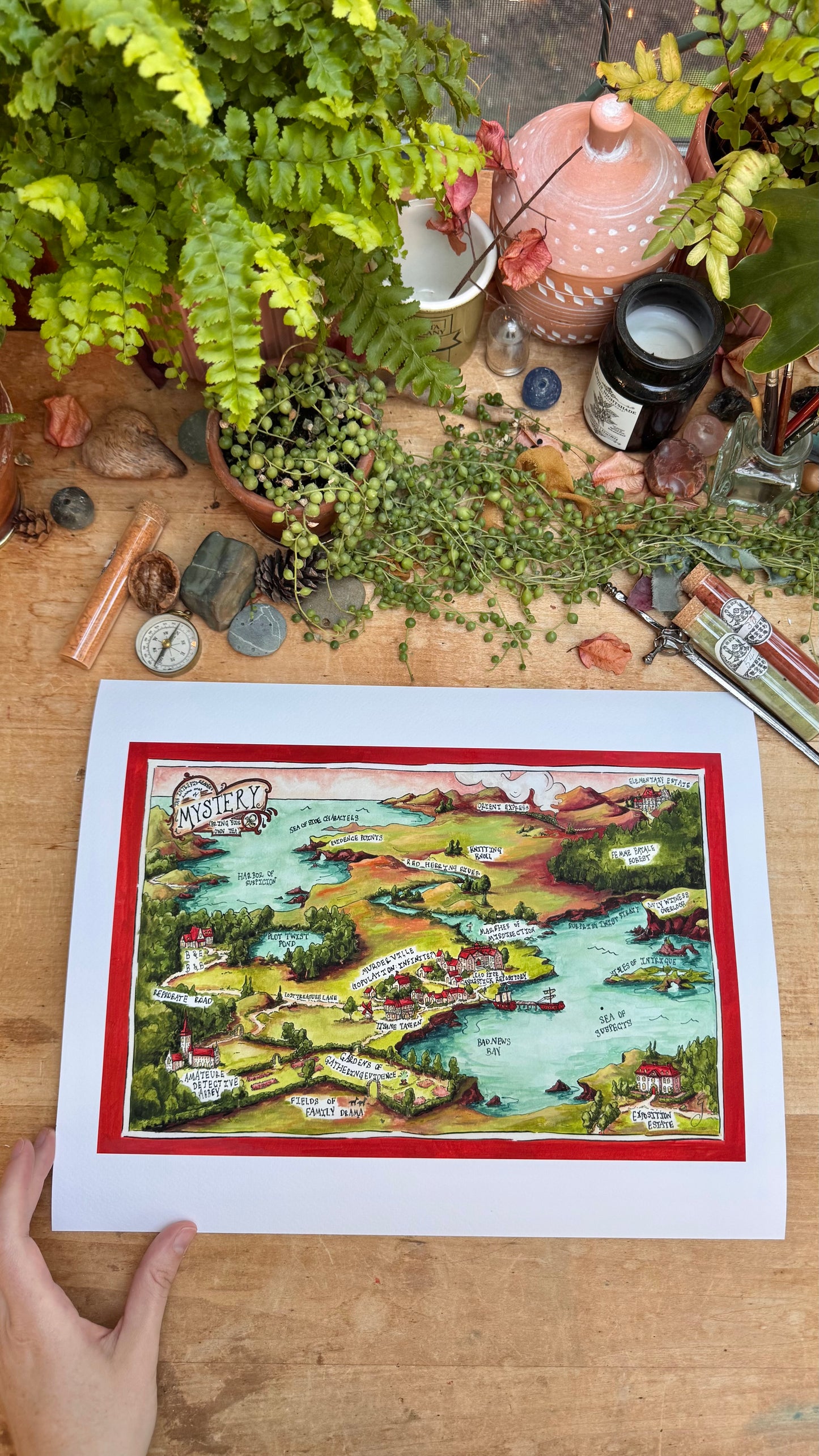 Dubious Map of Mystery Print