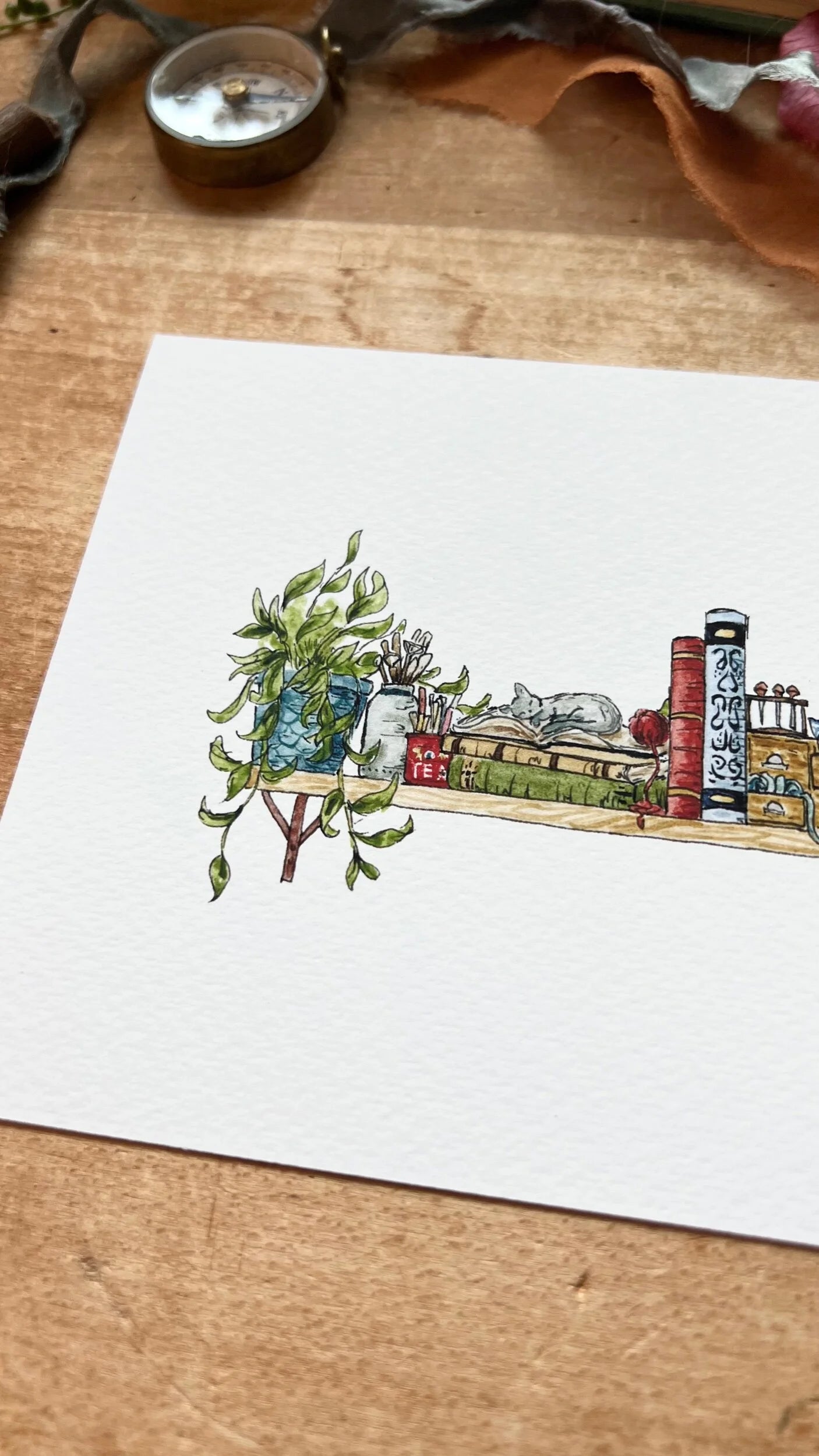 The Mini Artist's Shelf Giclée Print