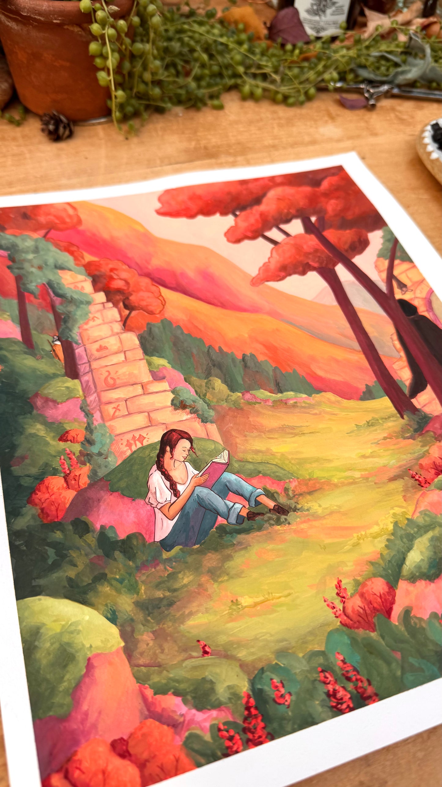 Original Reading Transports You: Romantasy Illustration