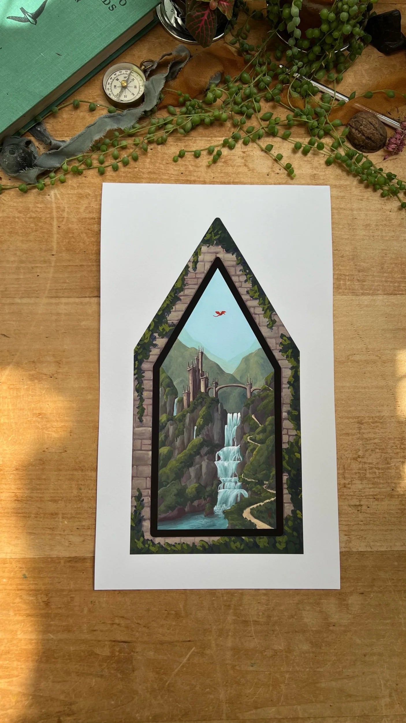 Castle Path - Enchanted Library Print