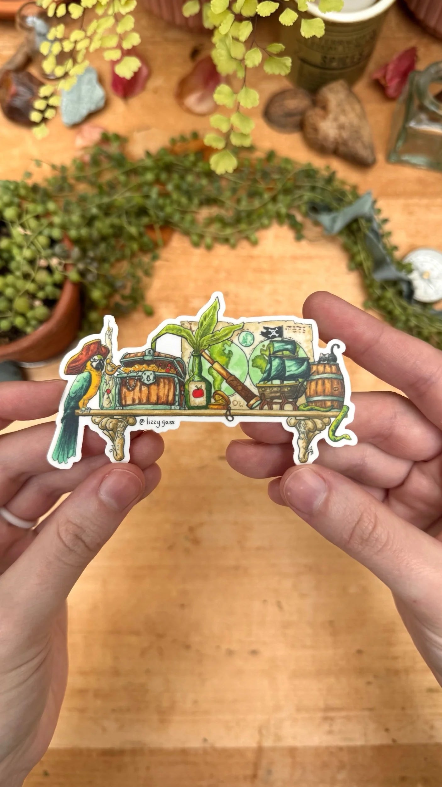 The Mini Pirate's Shelf Sticker