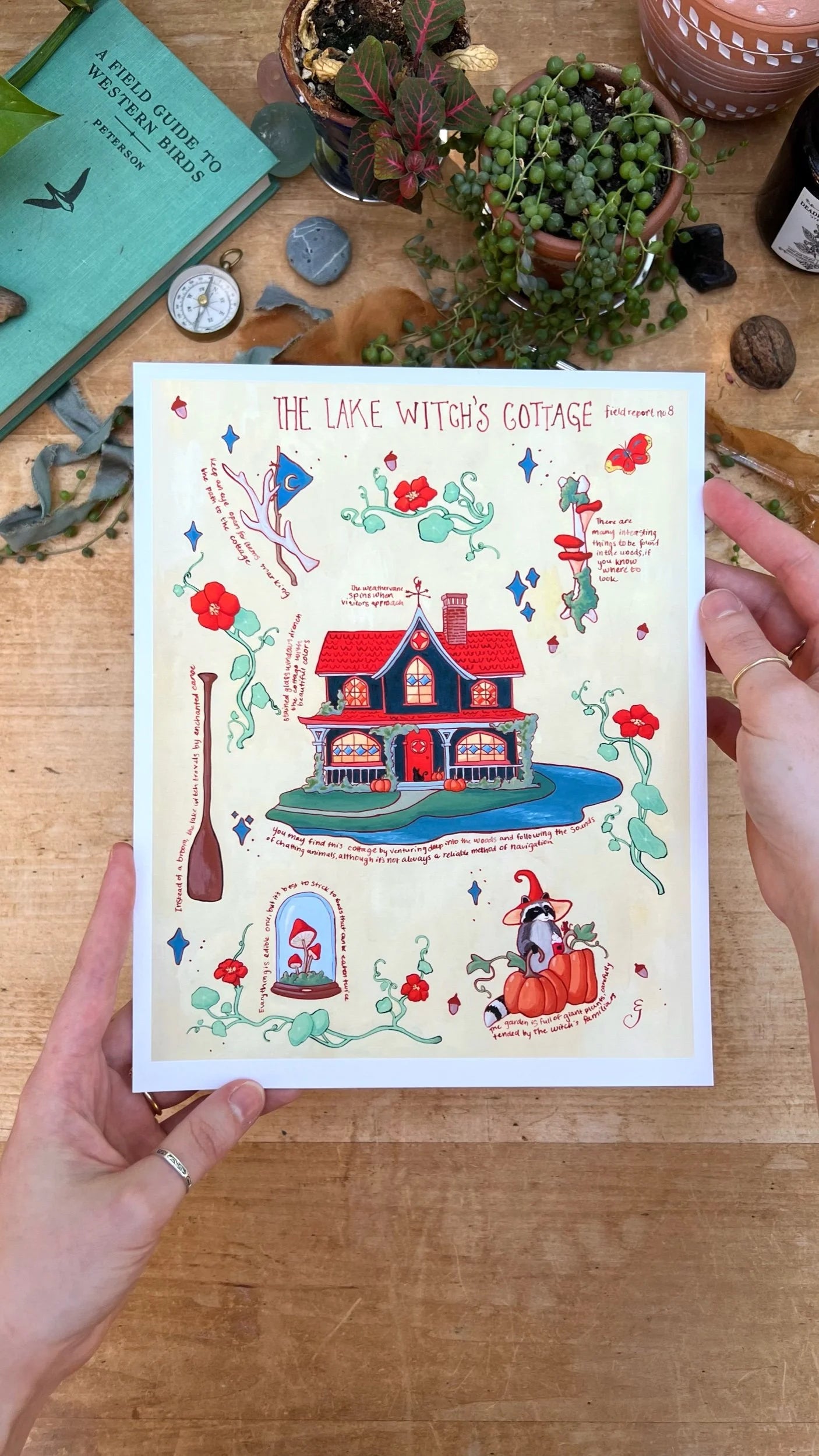 The Lake Witch's Cottage Field Report Giclée Print