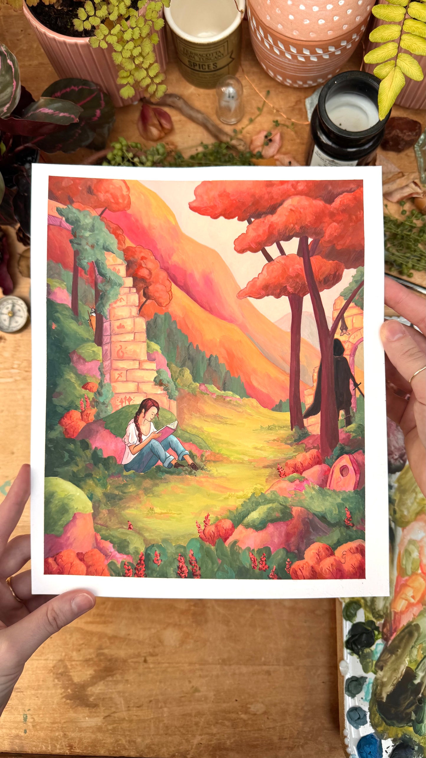 Original Reading Transports You: Romantasy Illustration