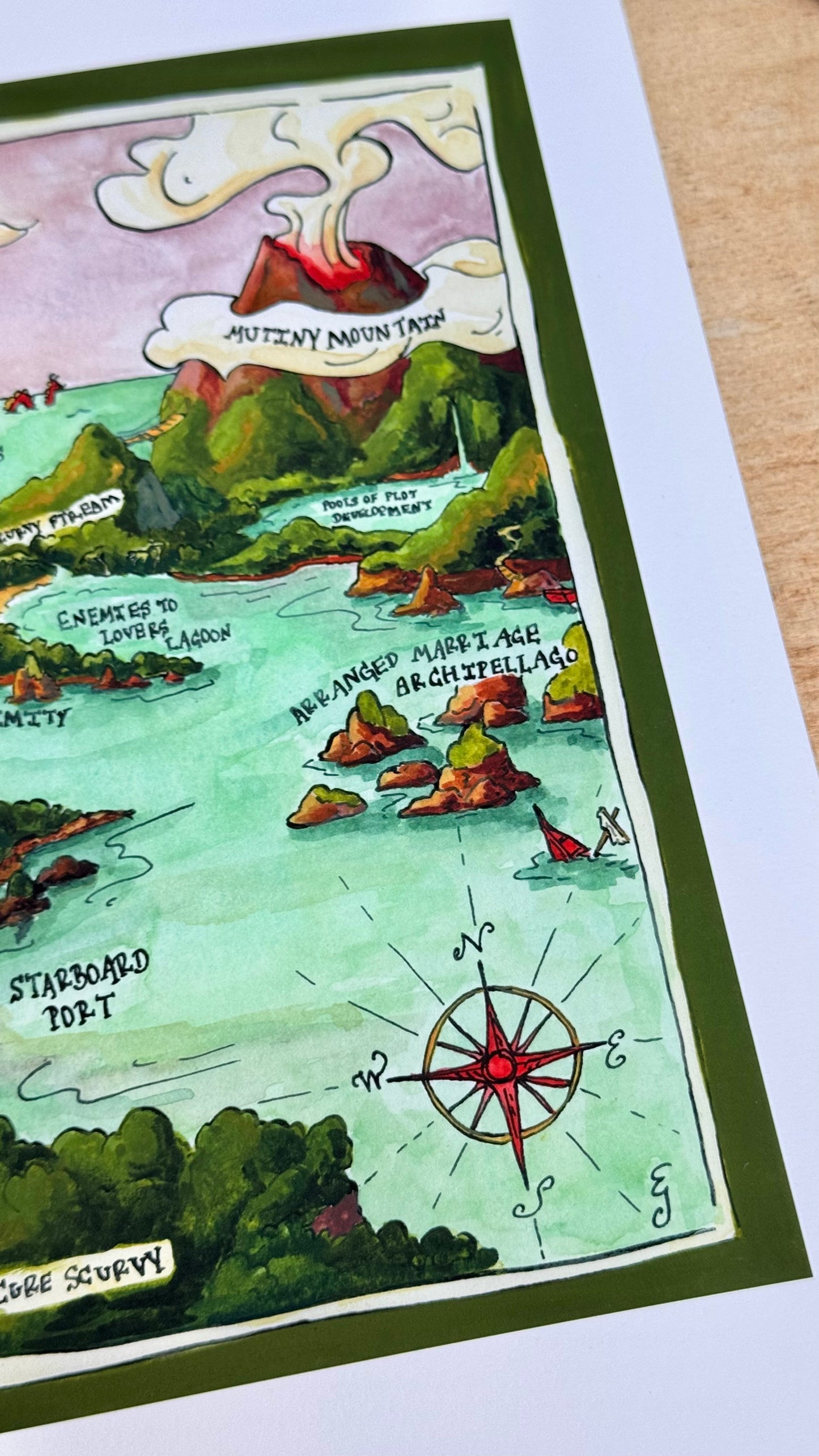 Dubious Map of Swashbuckling Print