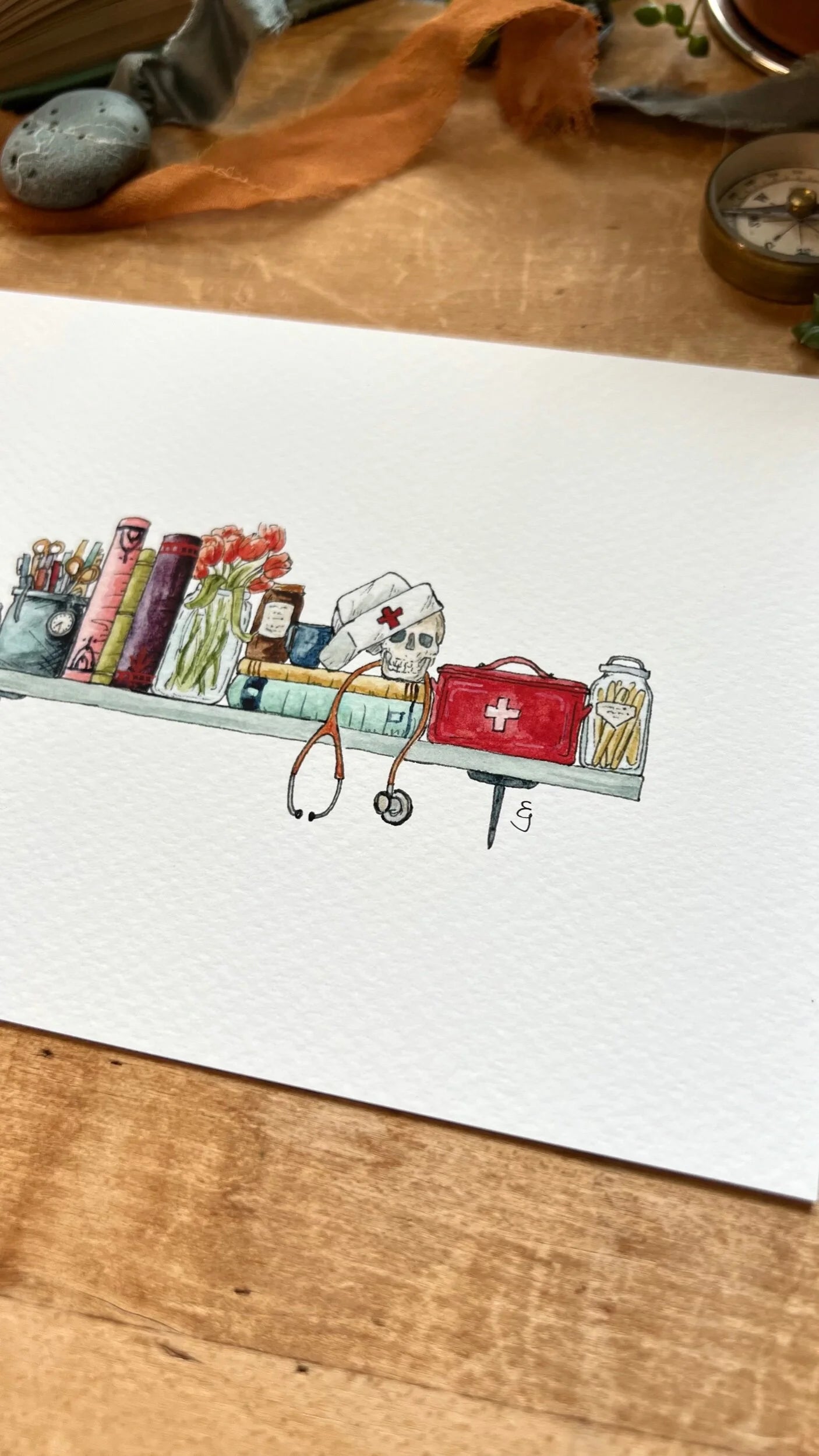 The Mini Nurse's Shelf Giclée Print
