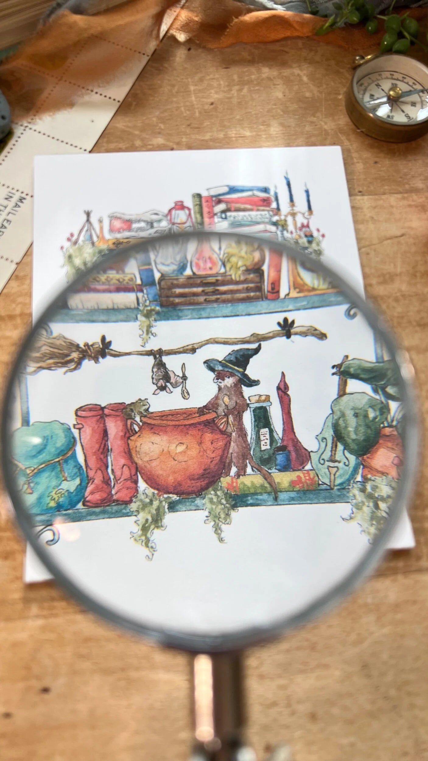 The Swamp Witch's Shelves Postcard