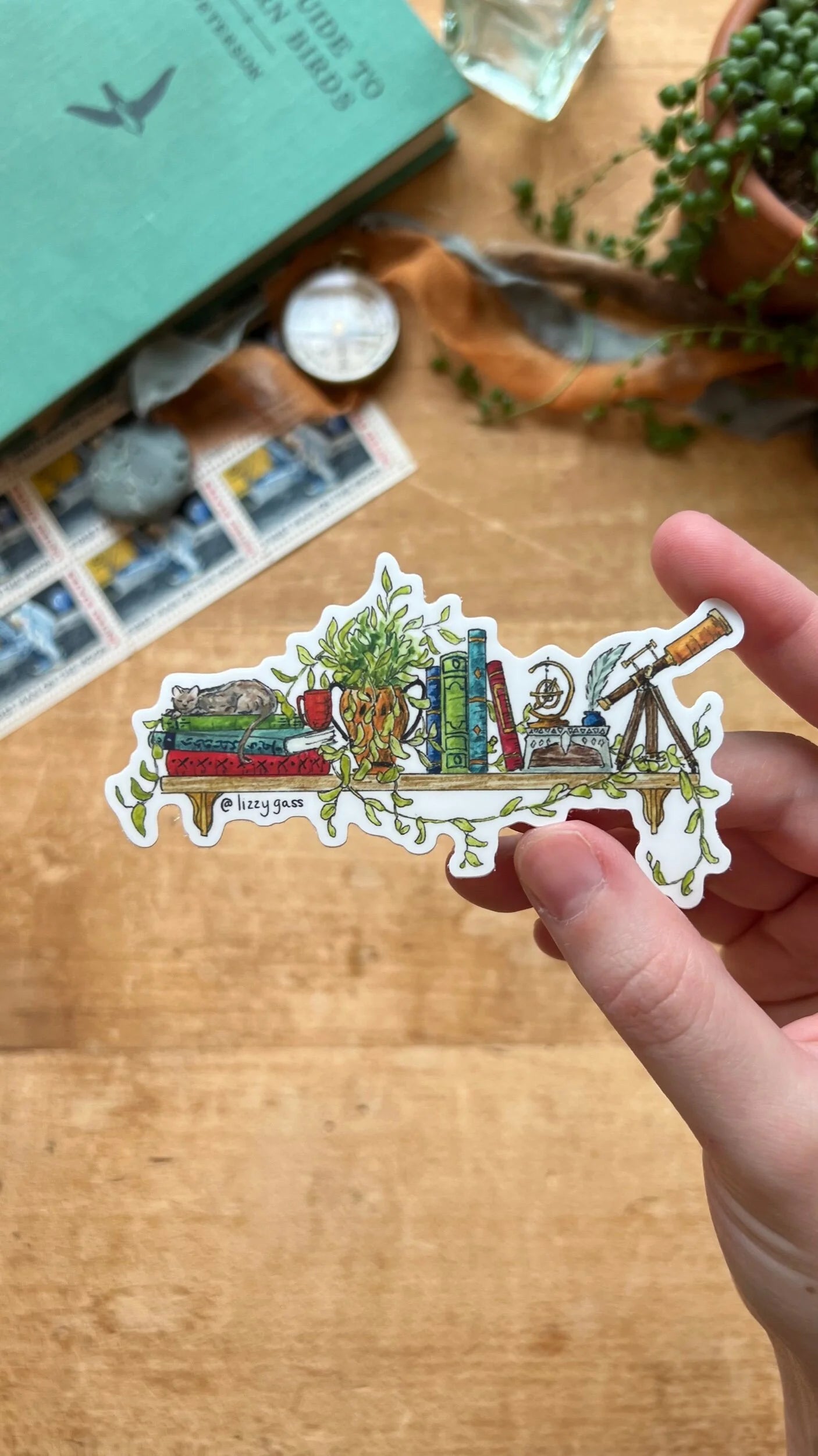 The Mini Astronomer's Shelf Sticker