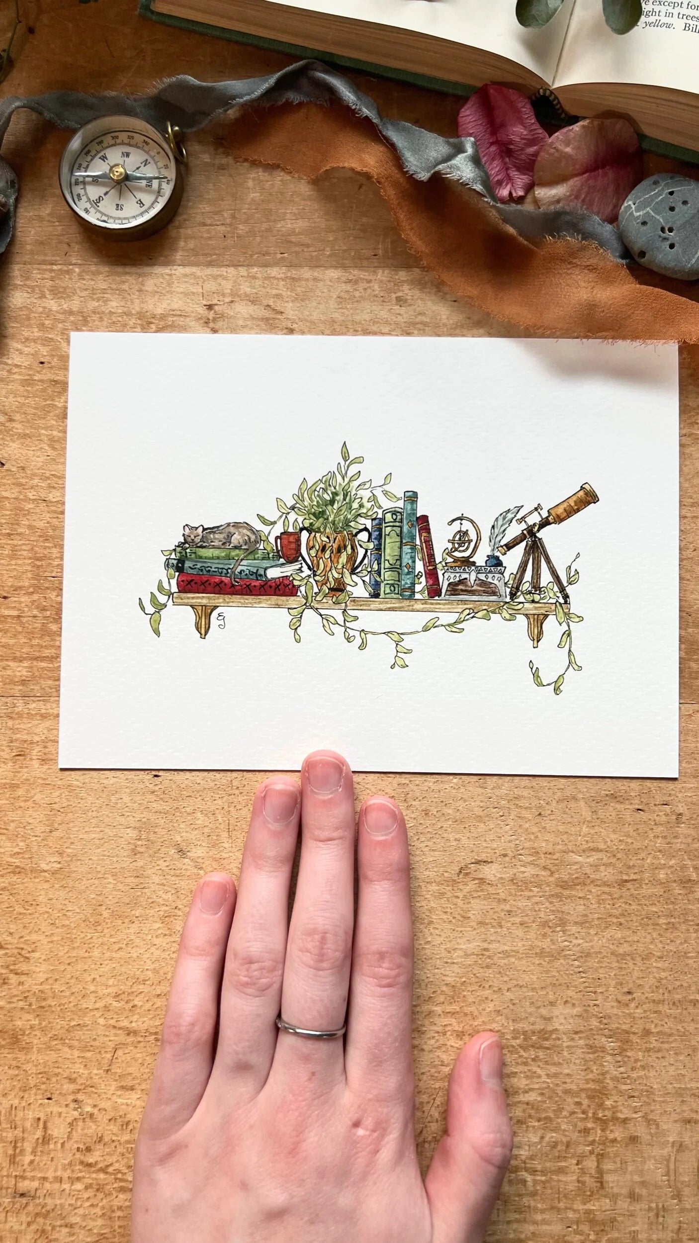The Astronomer’s Shelf Giclée Print