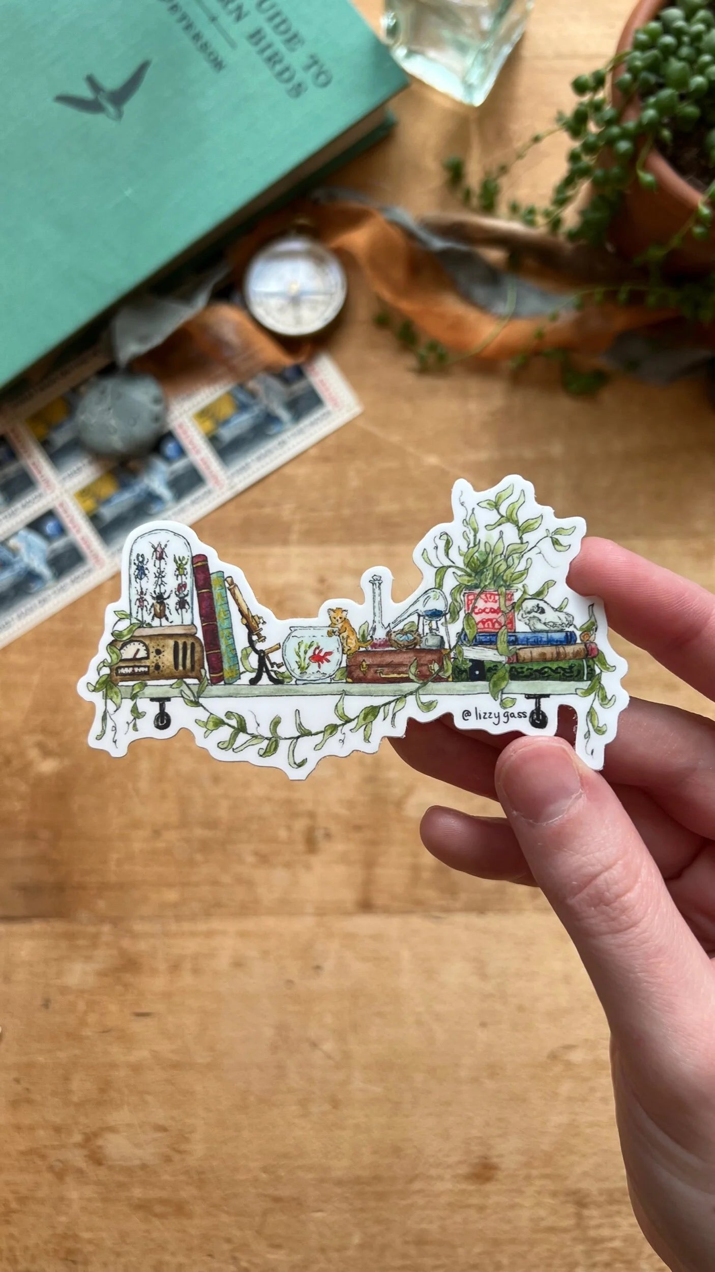 The Mini Biologist's Shelf Sticker