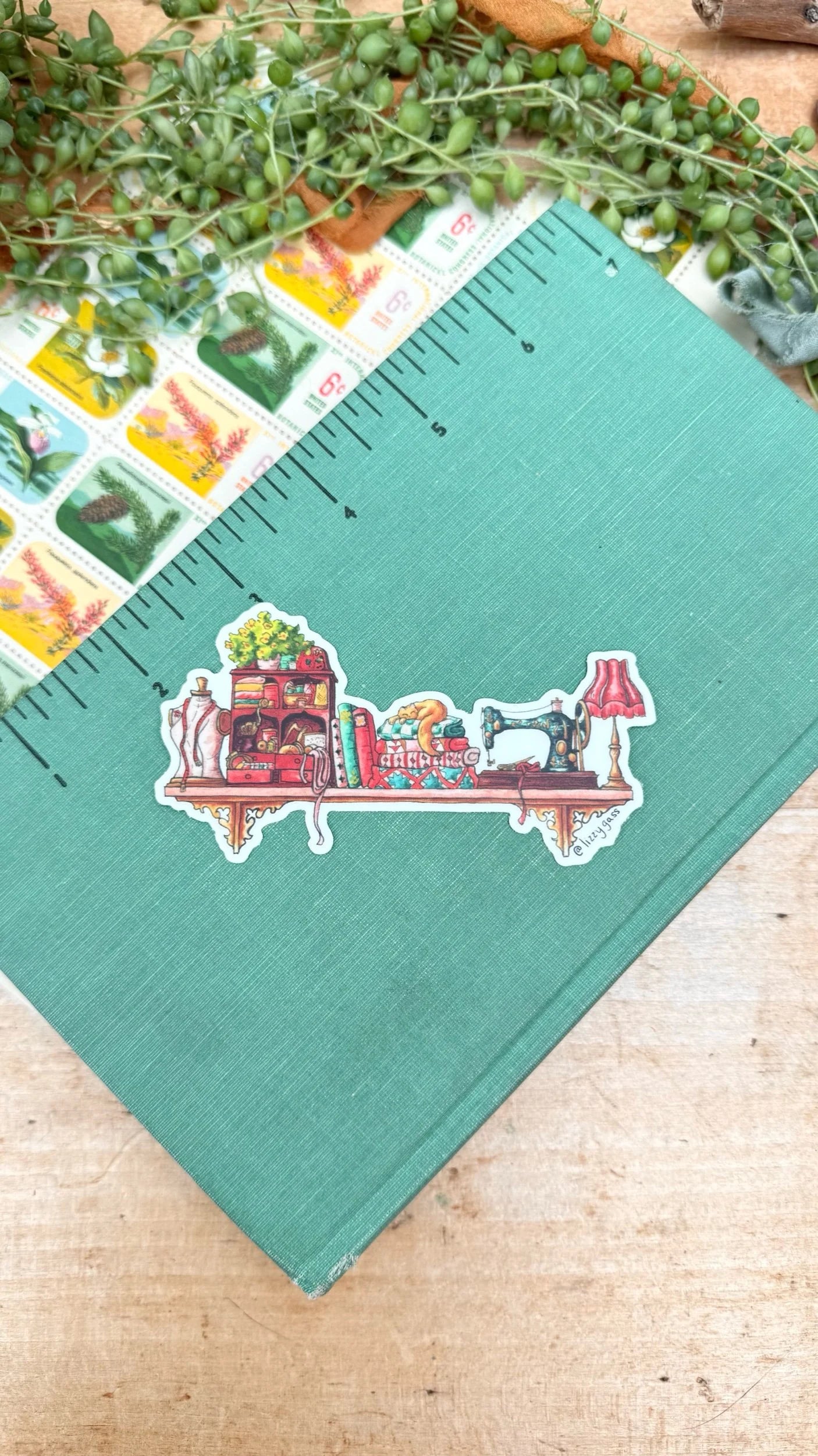 The Mini Sewist's Shelf Sticker