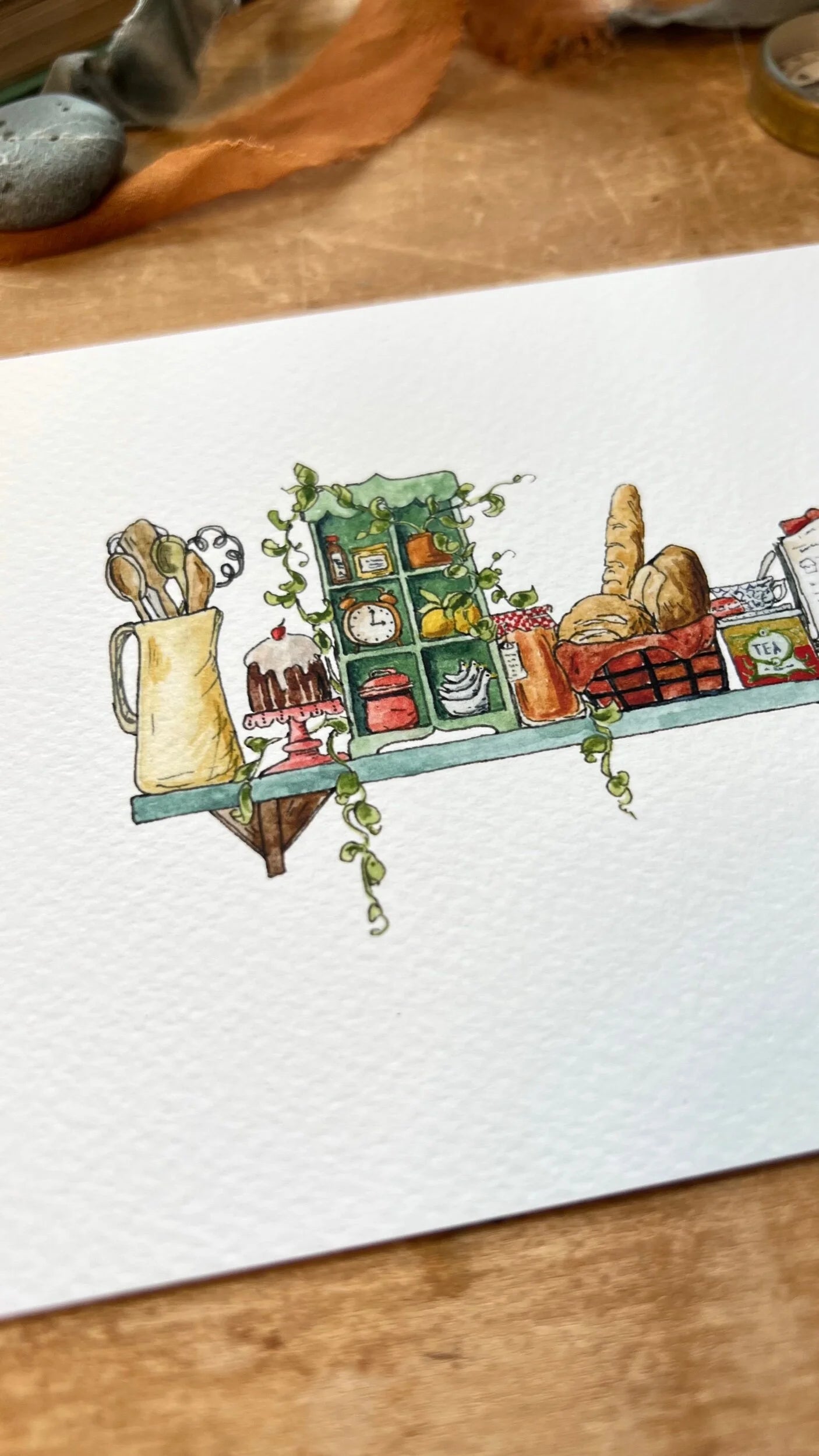 The Mini Baker's Shelf Giclée Print