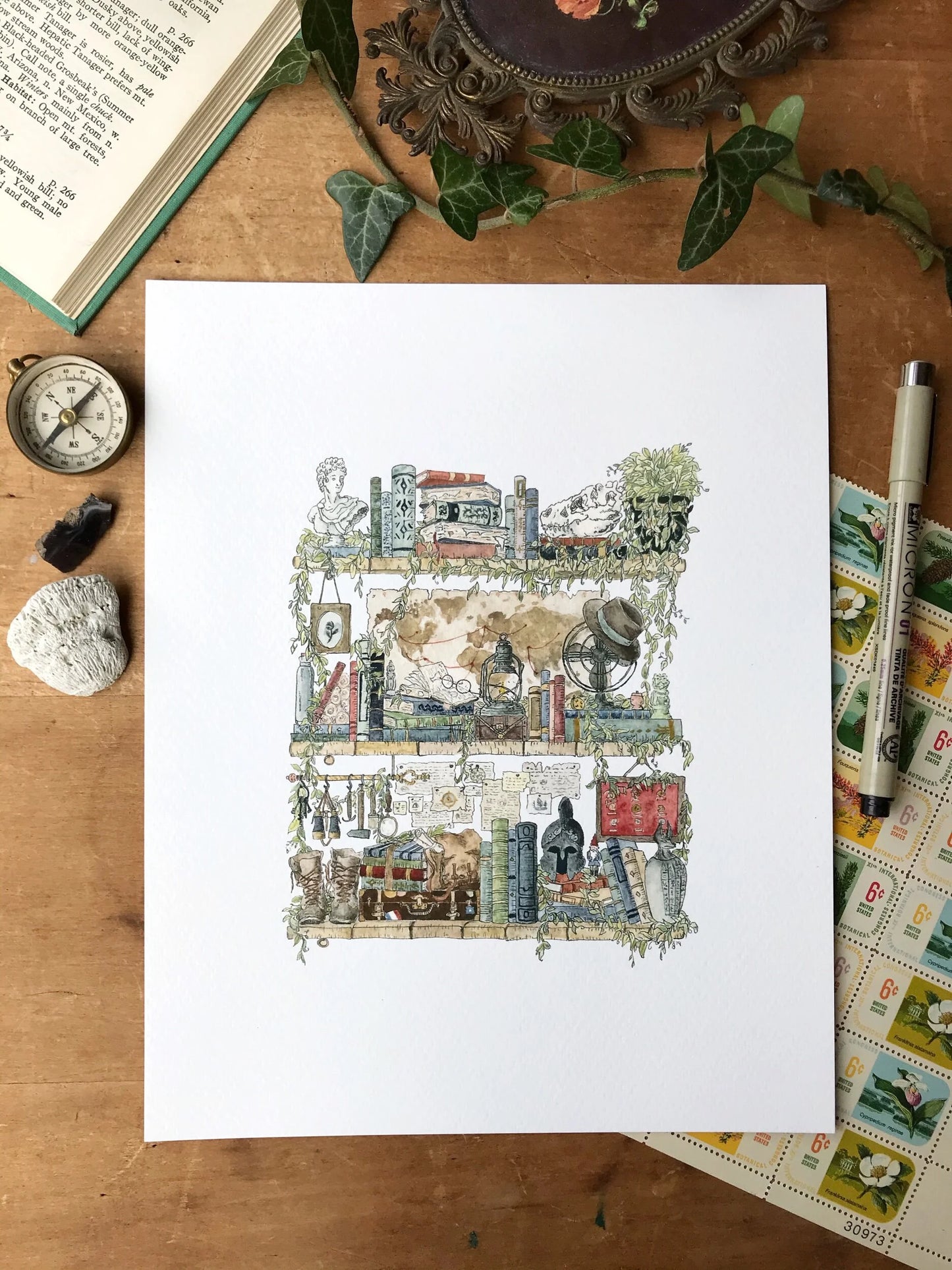 The Archaeologist's Shelves Giclée Print