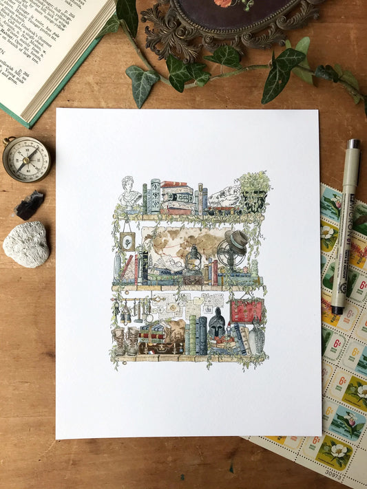 The Archaeologist's Shelves Giclée Print