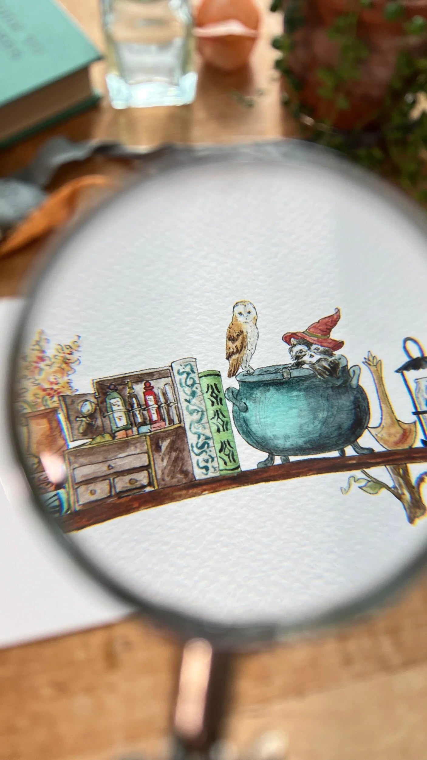 The Mini Forest Witch's Shelf Giclée Print