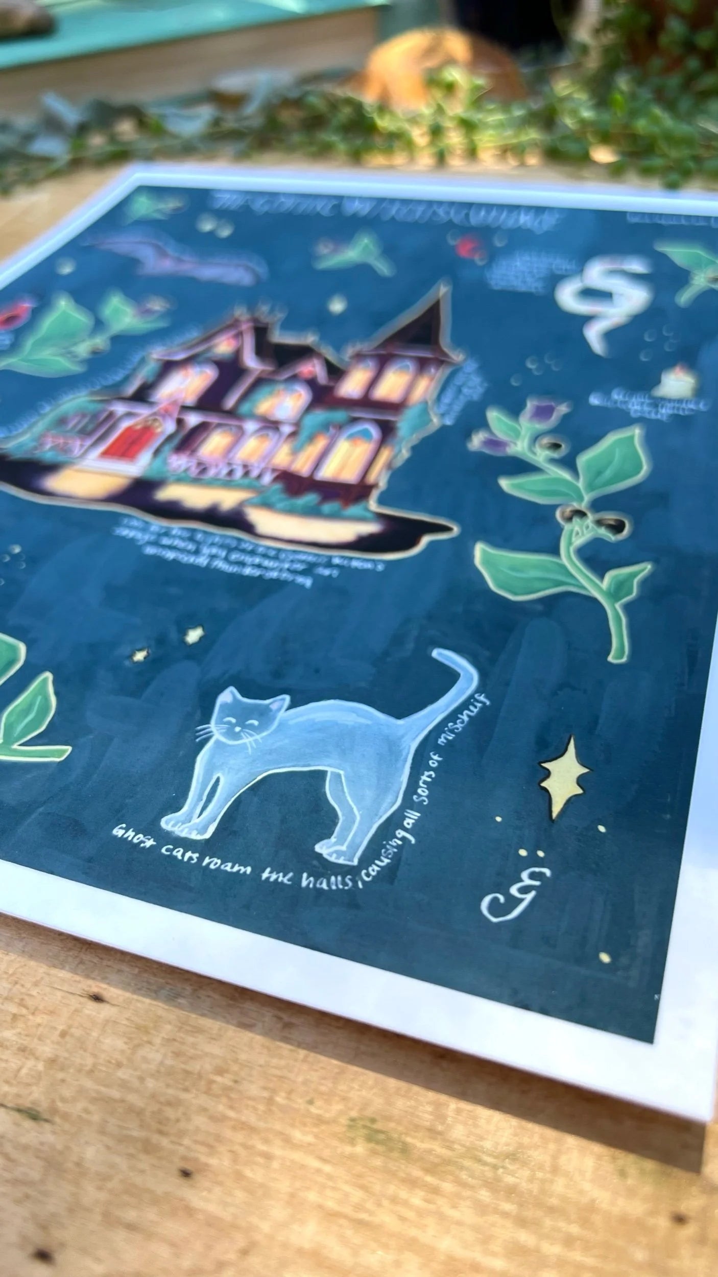 The Gothic Witch's Cottage Field Report Giclée Print