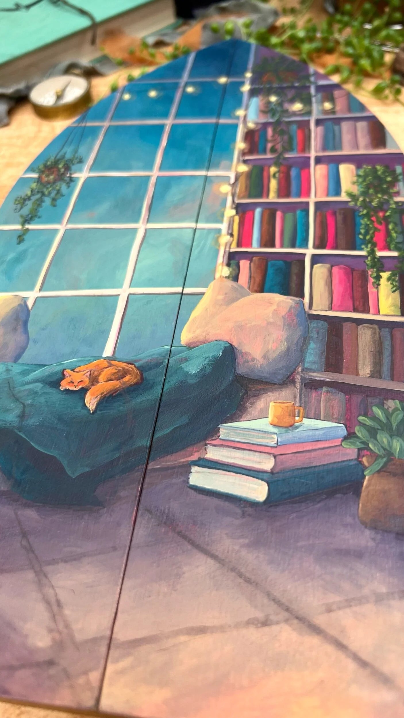 Magic of Books Original Painting