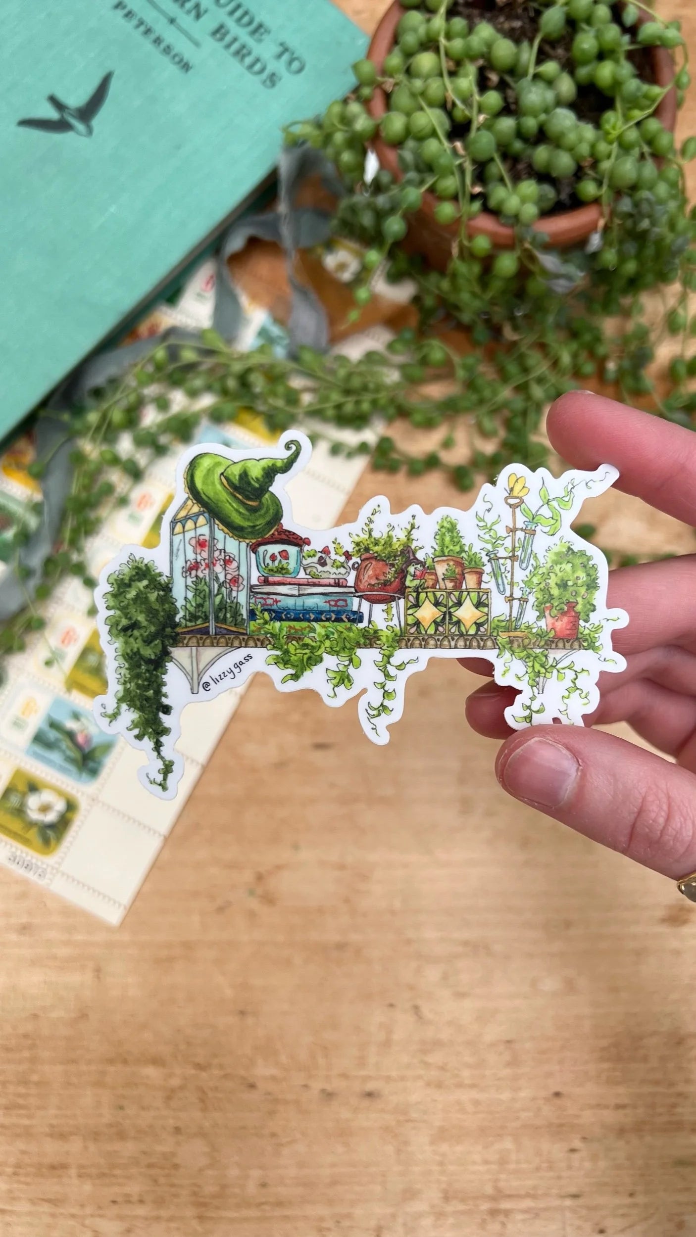 The Mini Garden Witch's Shelf Sticker
