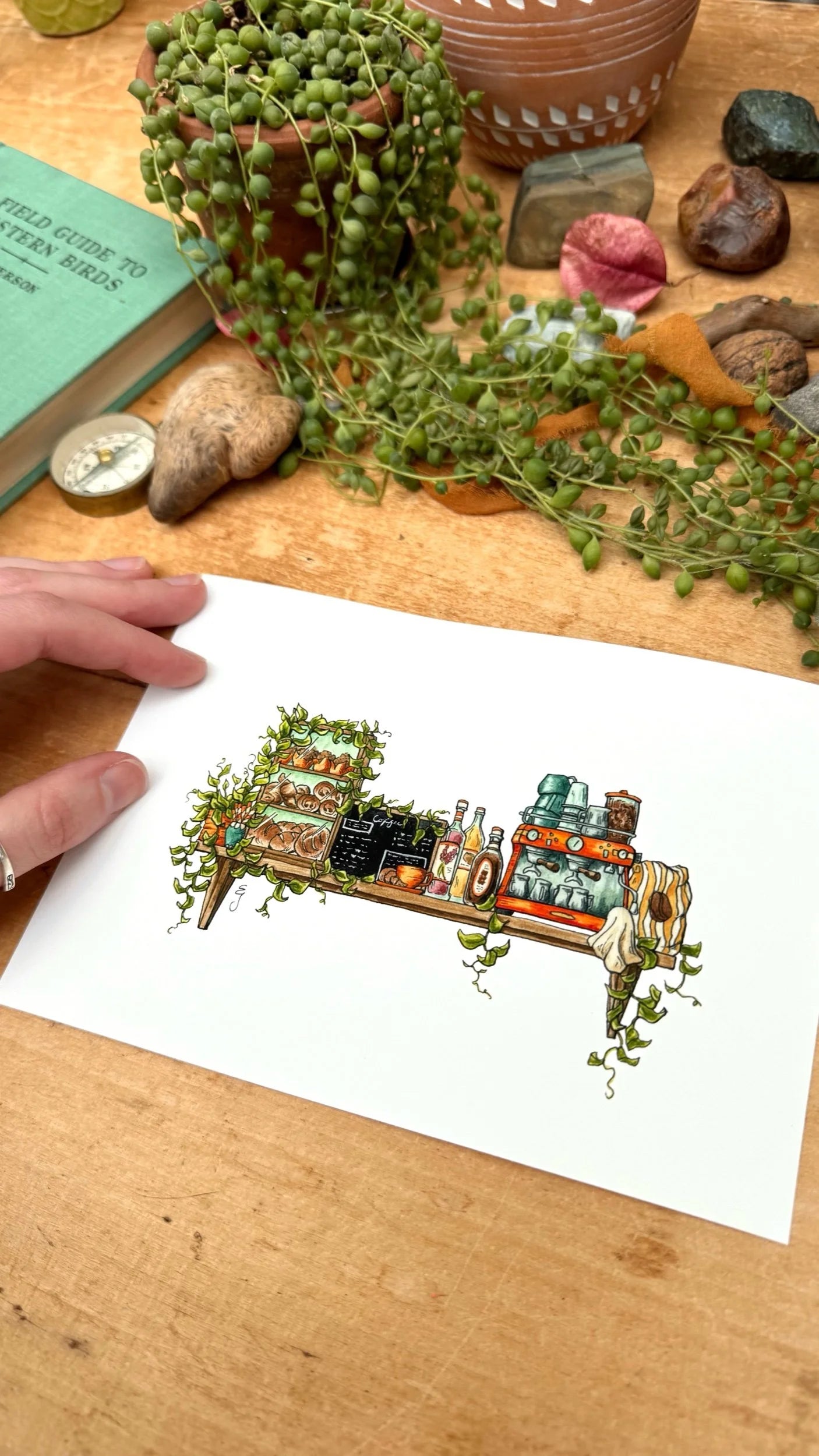 The Mini Barista's Shelf Giclée Print