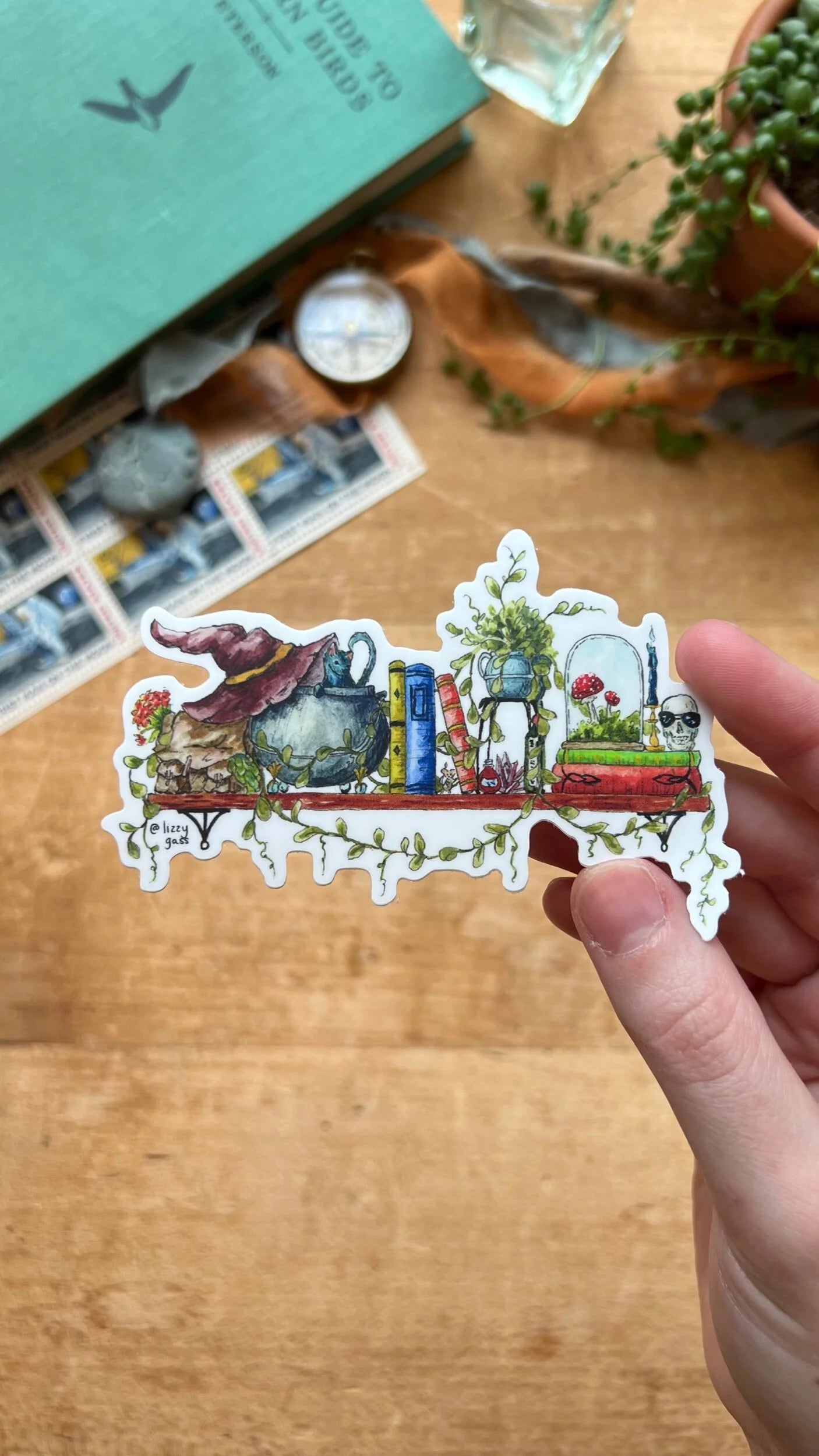 The Mini Witch's Shelf Sticker