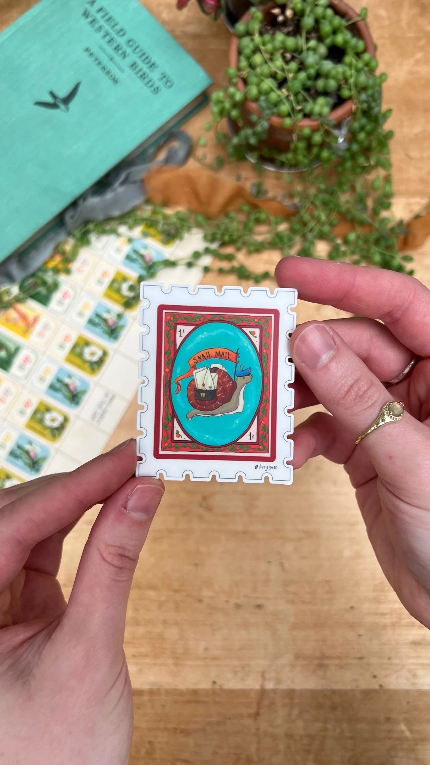 Snail Mail Stamp Sticker