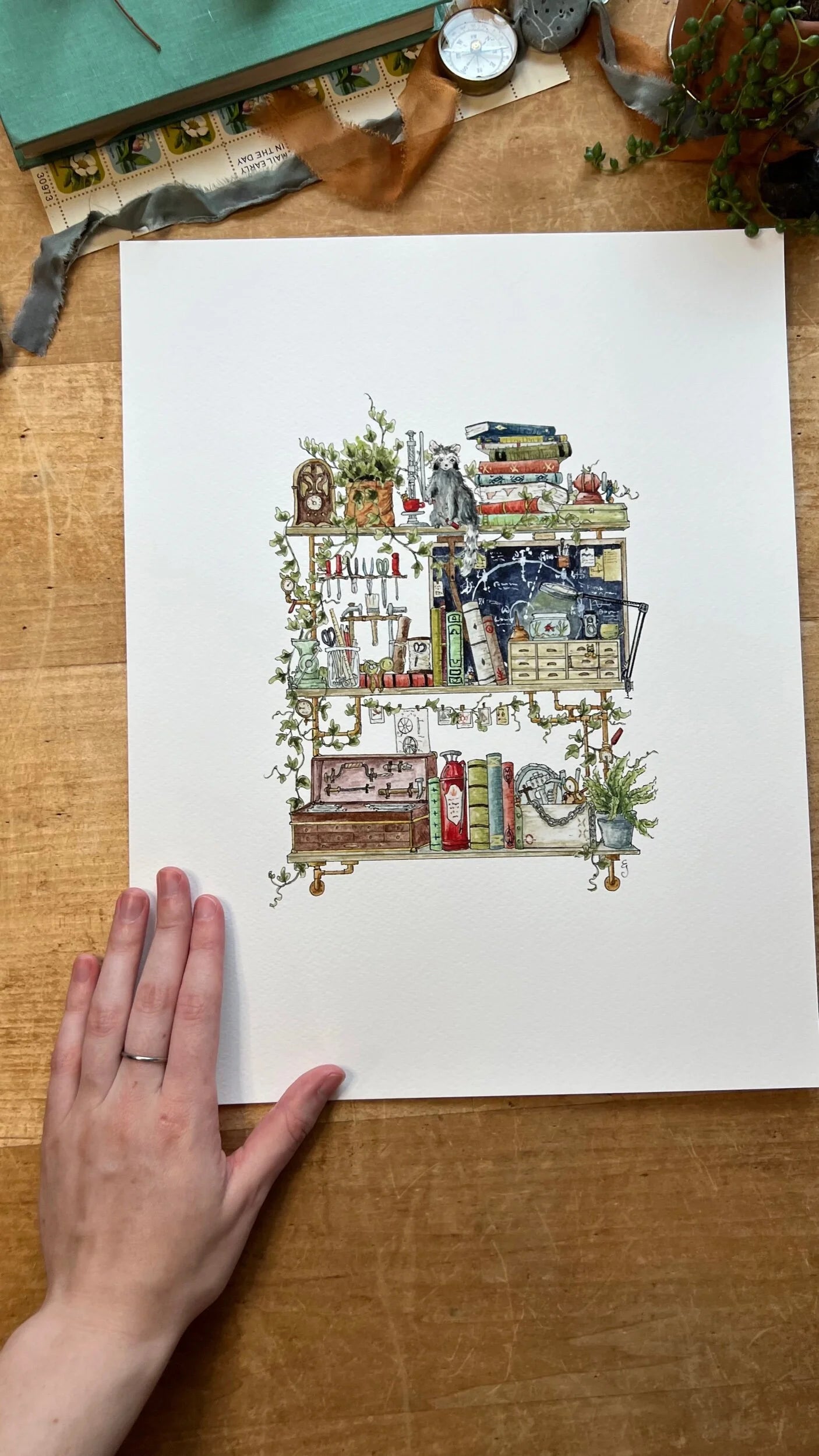 The Inventor's Shelves Giclée Print