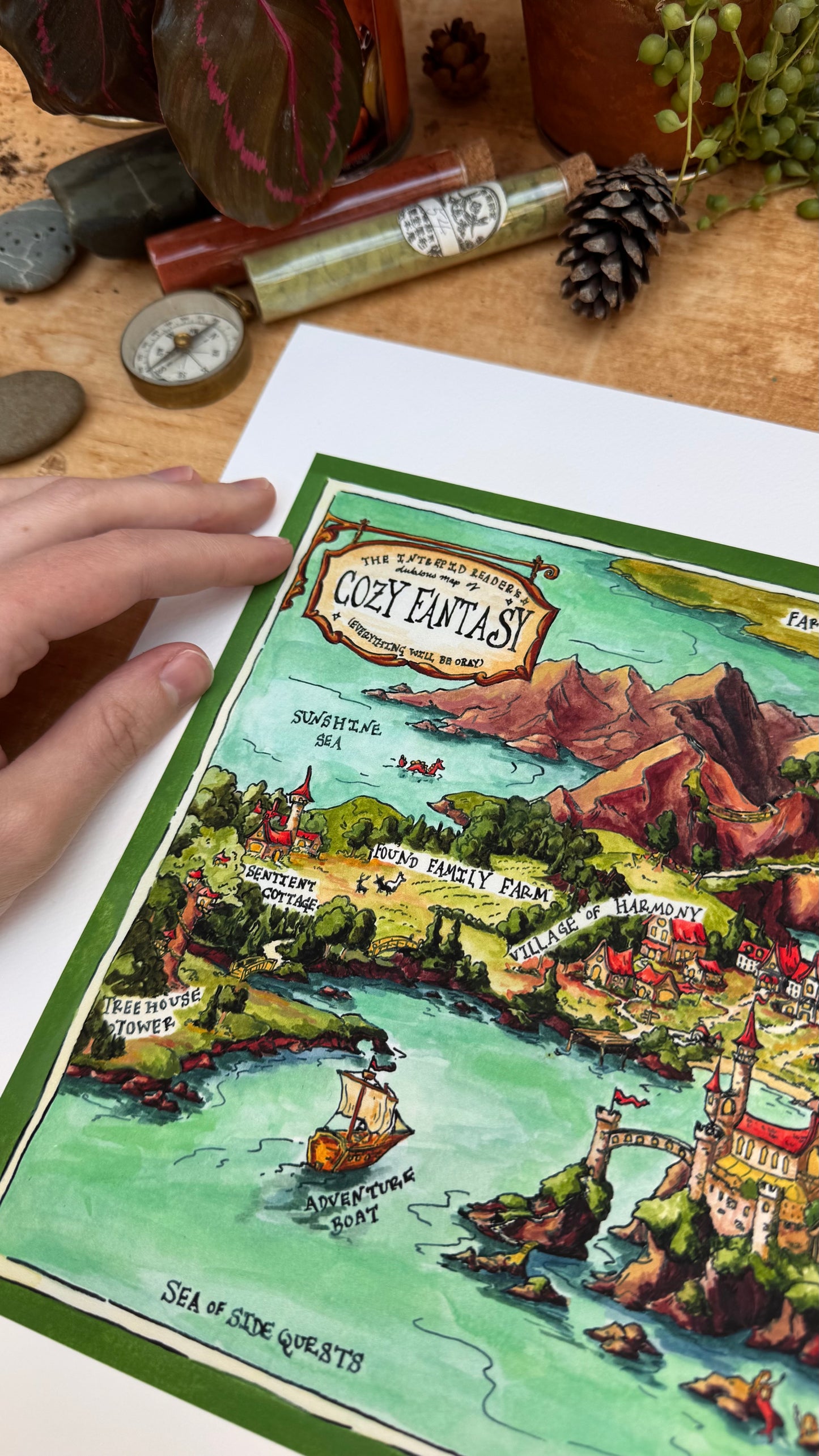 Dubious Map of Cozy Fantasy Print