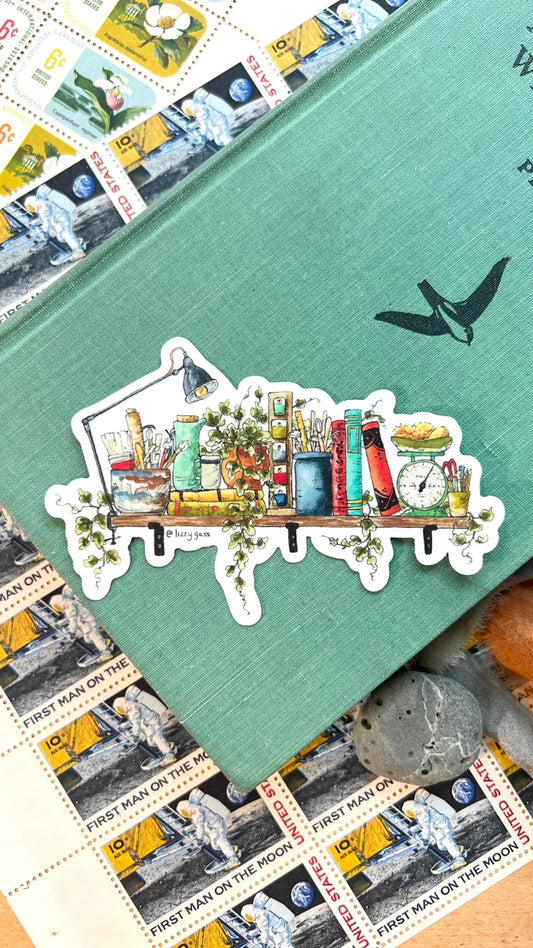 The Mini Potter's Shelf Sticker