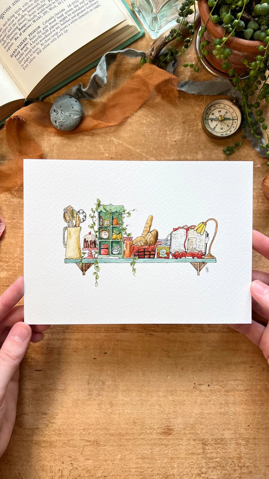 The Mini Baker's Shelf Giclée Print