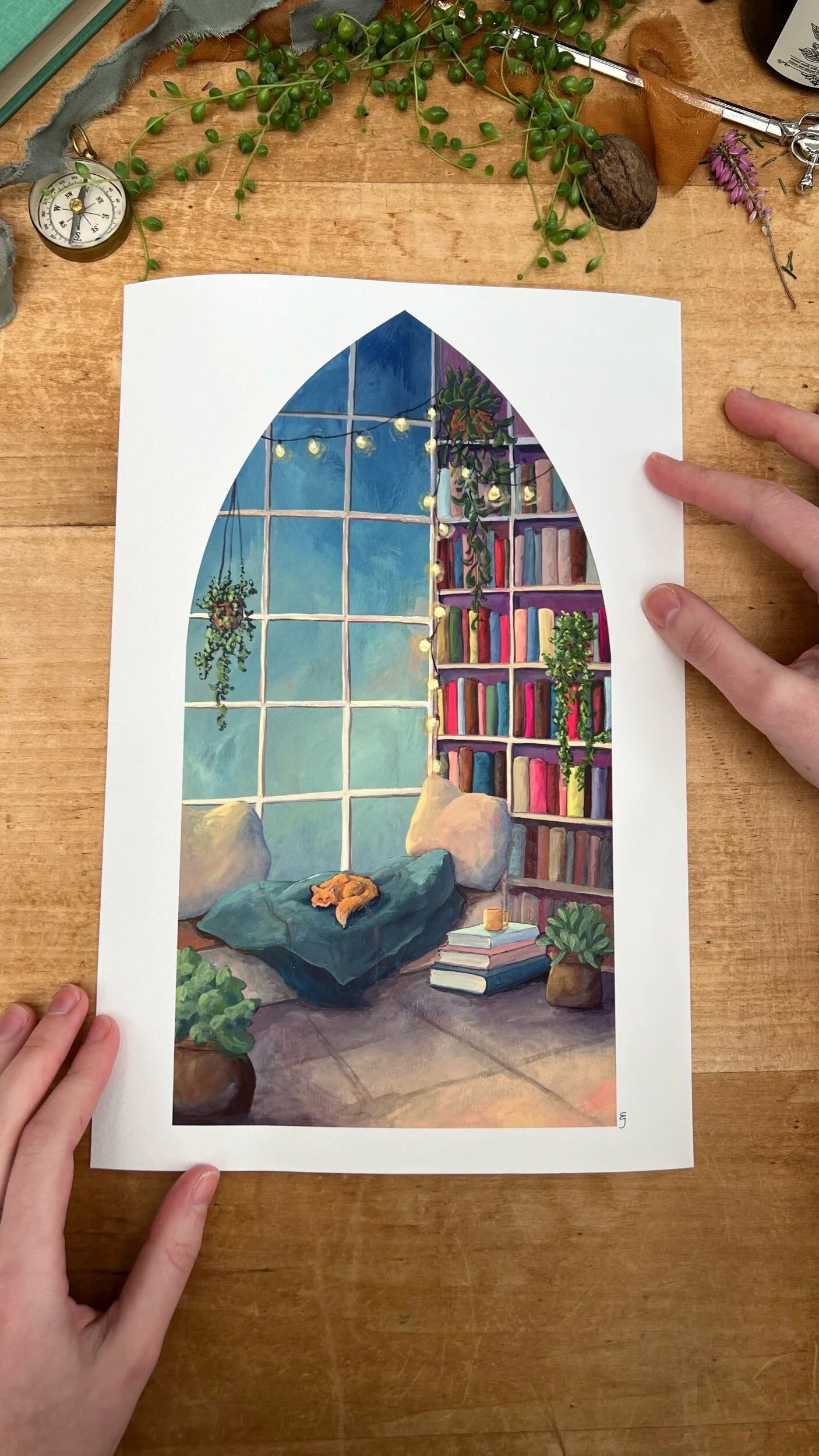 Window Seat - Magic of Books Print