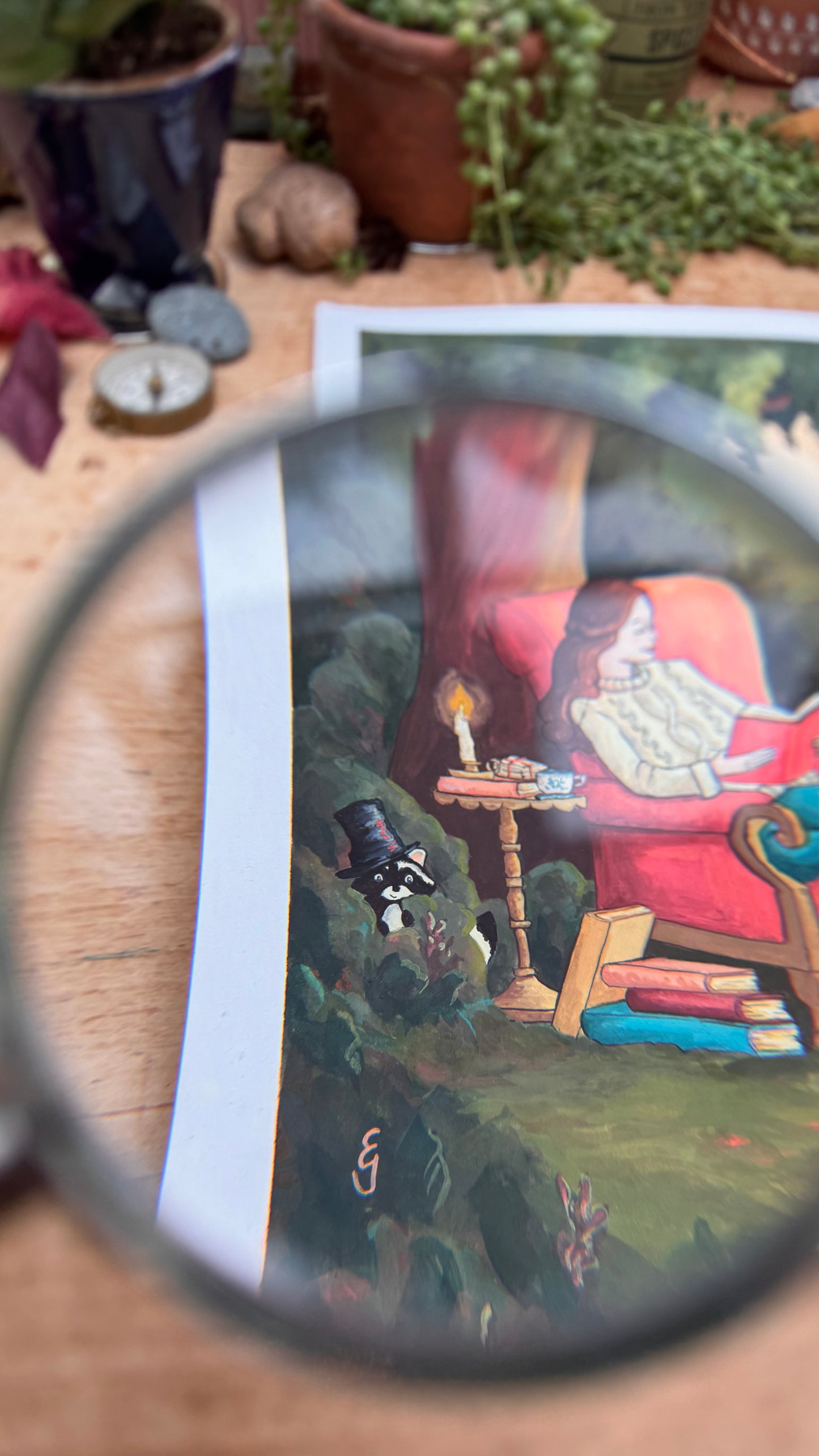 Original Reading Transports You: Regency Romance Illustration