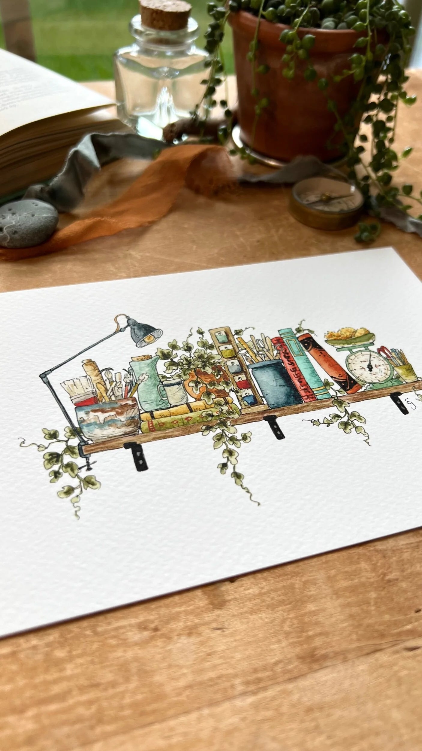 The Mini Potter's Shelf Giclée Print