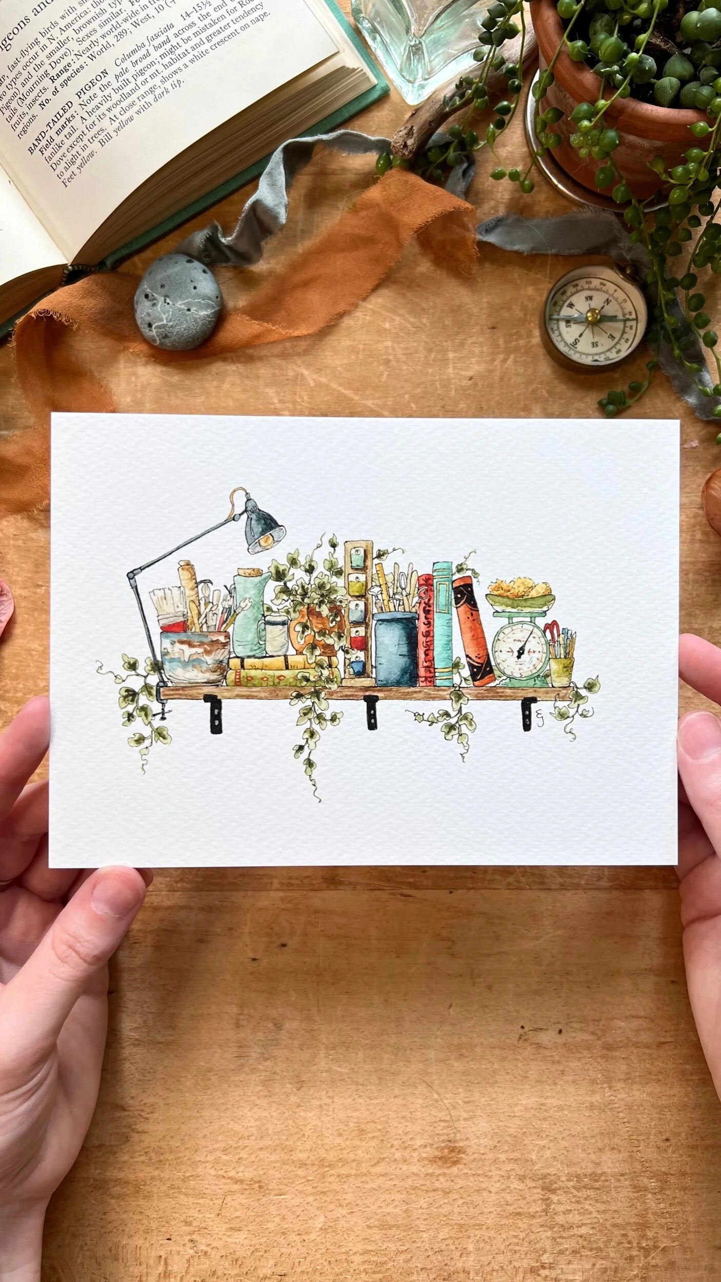 The Mini Potter's Shelf Giclée Print