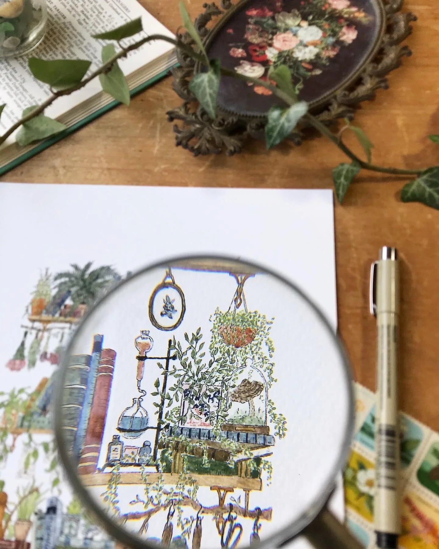 The Botanist's Shelves Giclée Print