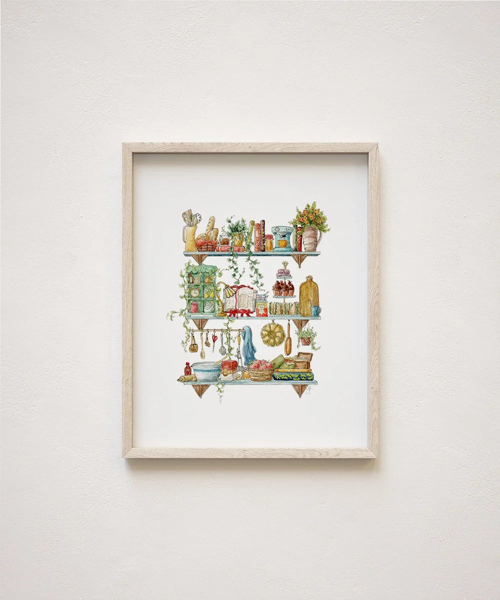 The Baker's Shelves Giclée Print