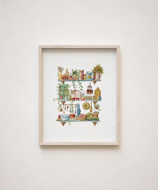 The Baker's Shelves Giclée Print
