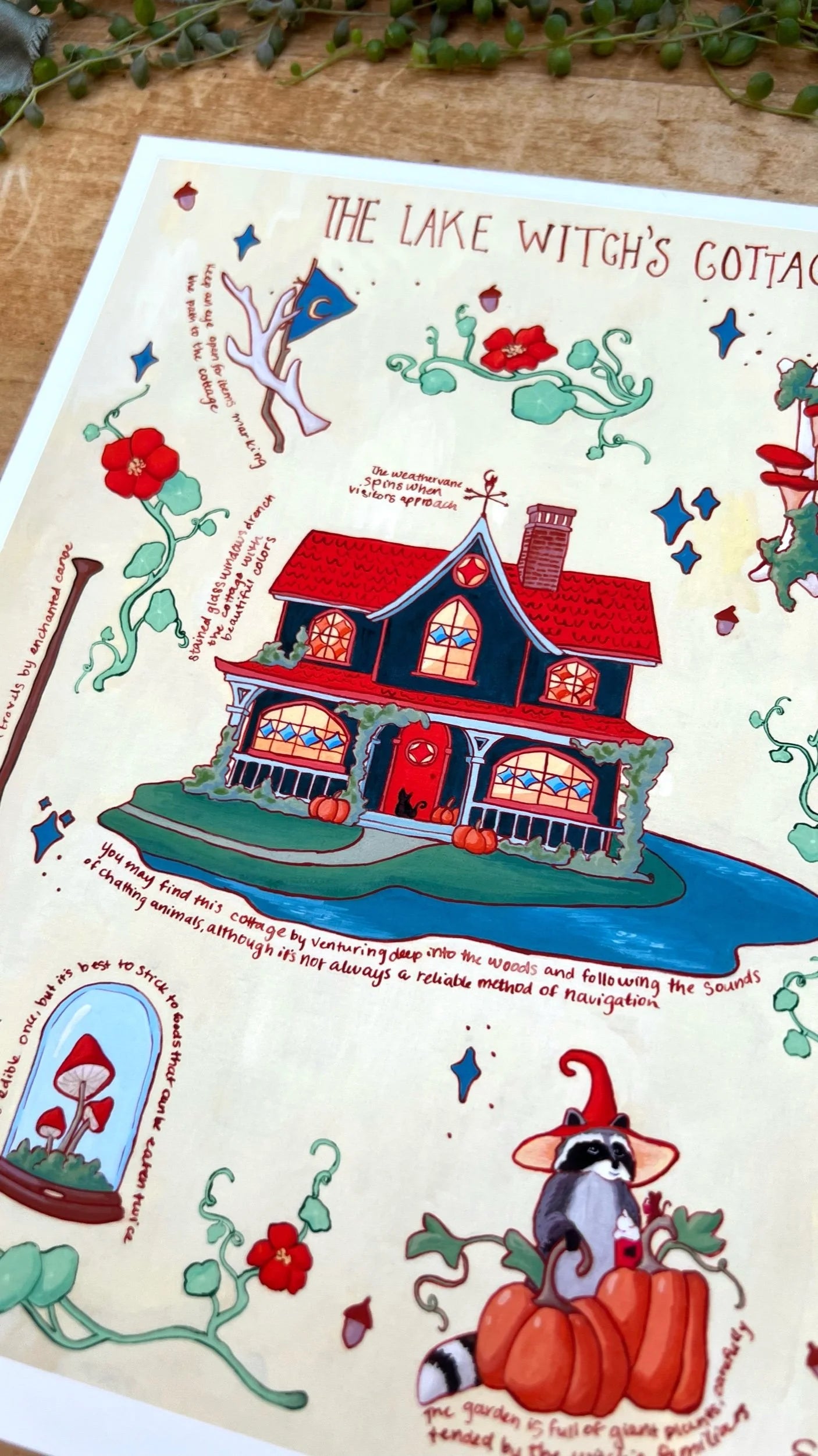 The Lake Witch's Cottage Field Report Giclée Print