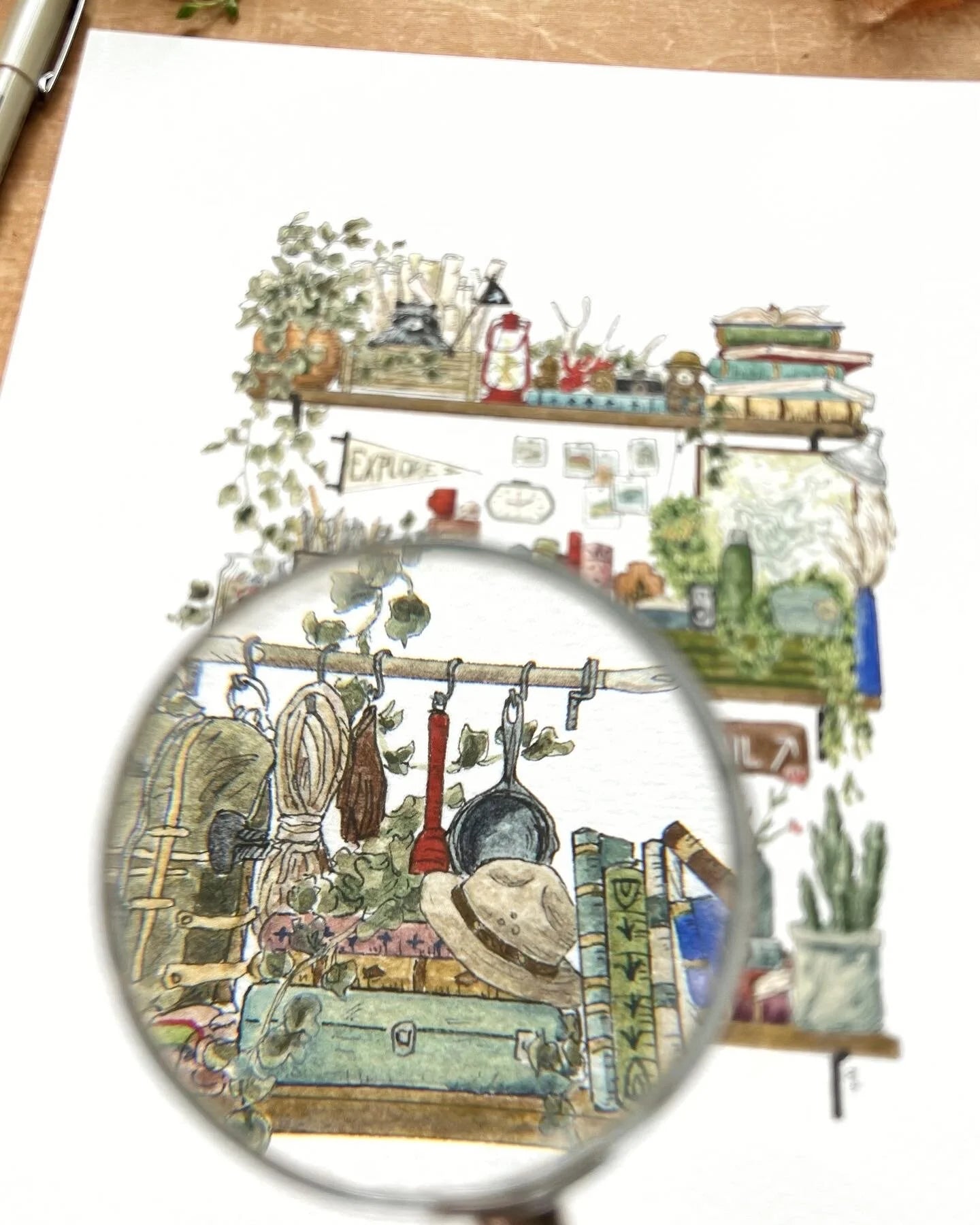 The Park Ranger Shelves Giclée Print