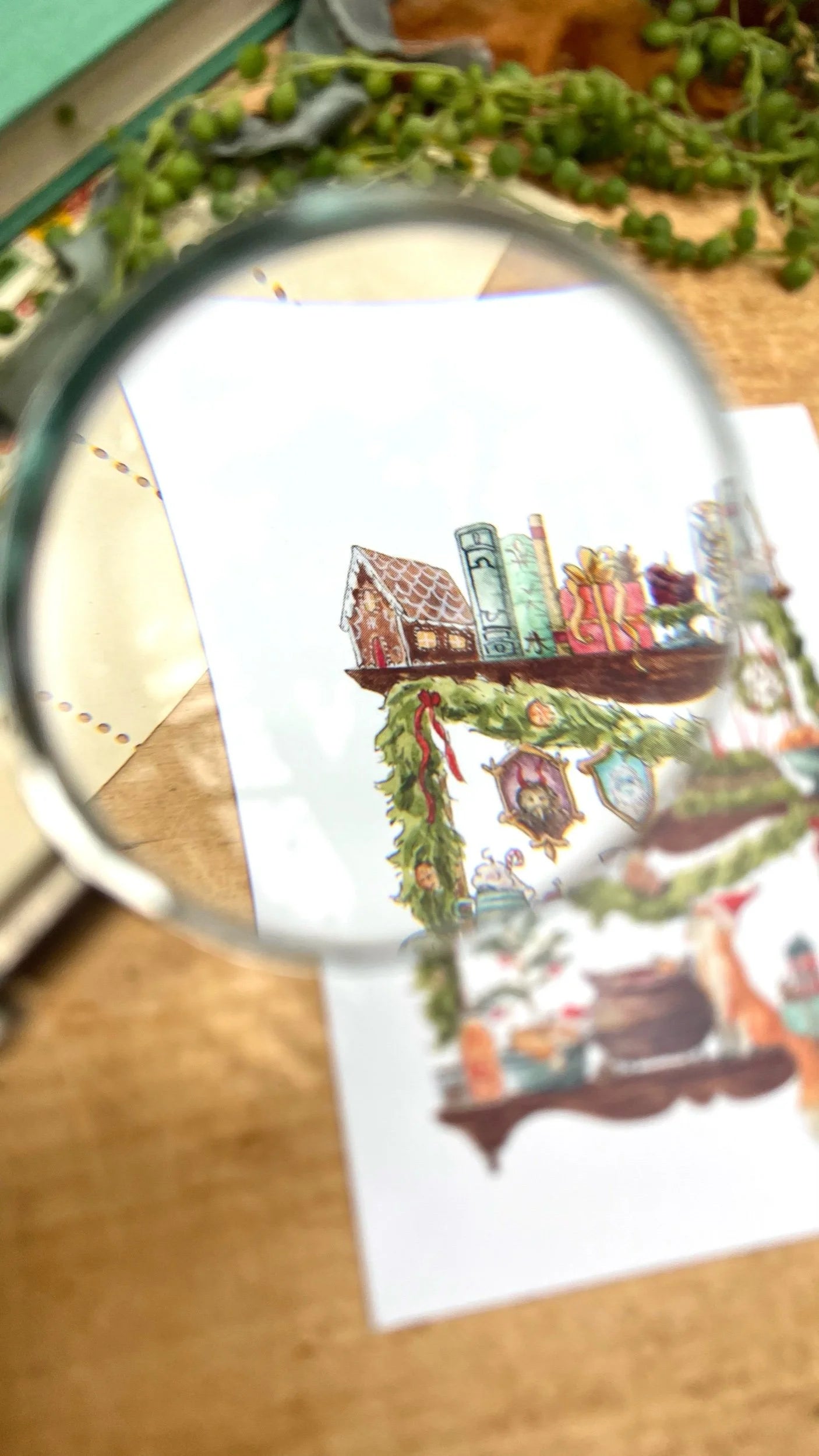 The Christmas Witch's Shelves Postcard